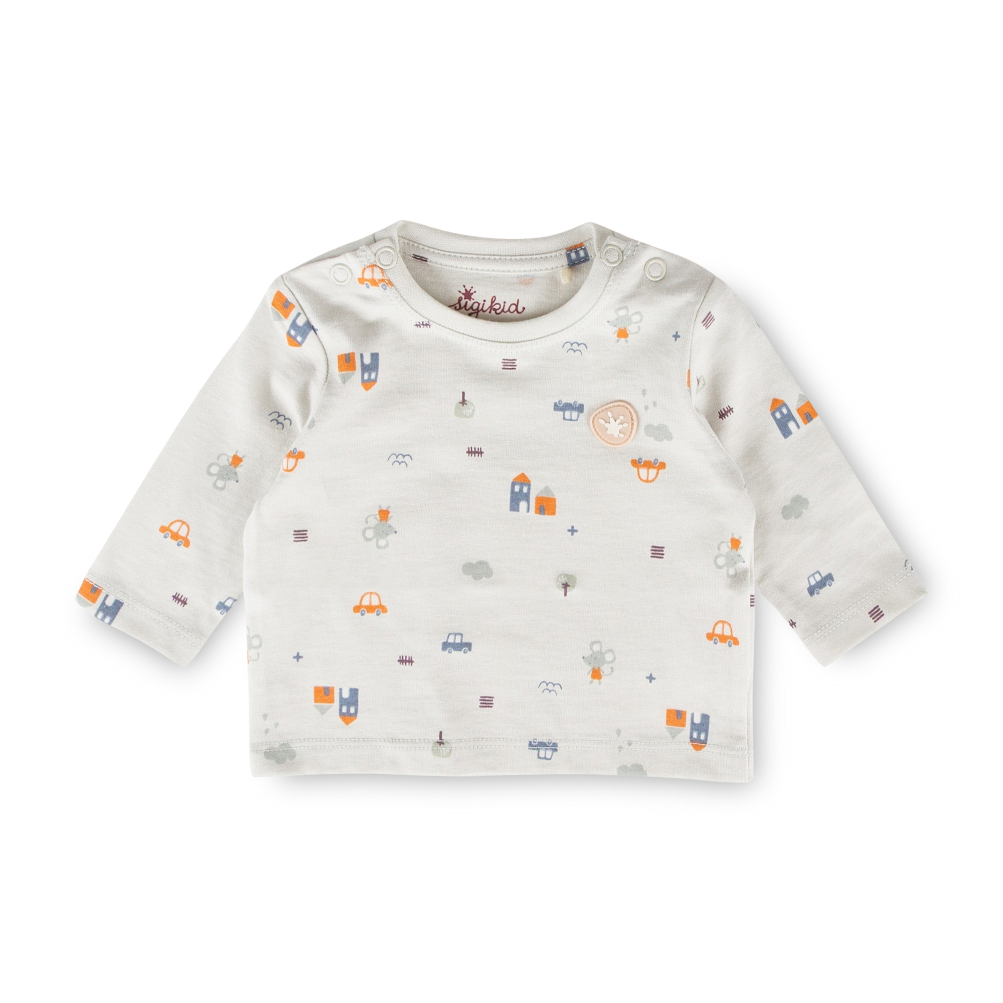 Newborn baby long sleeve Tee, tiny print