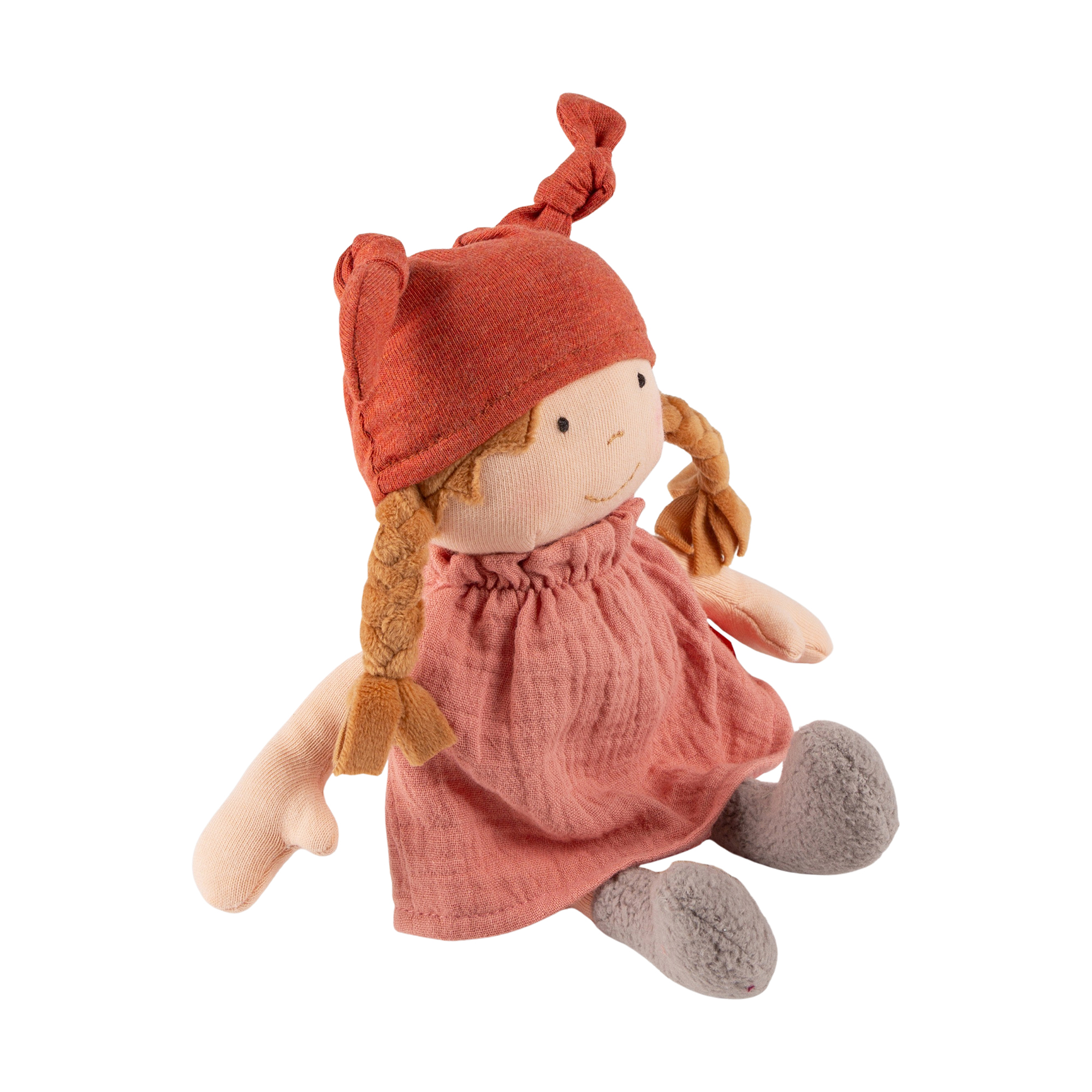 Baby soft doll Brenda Bilipup, dusty pink