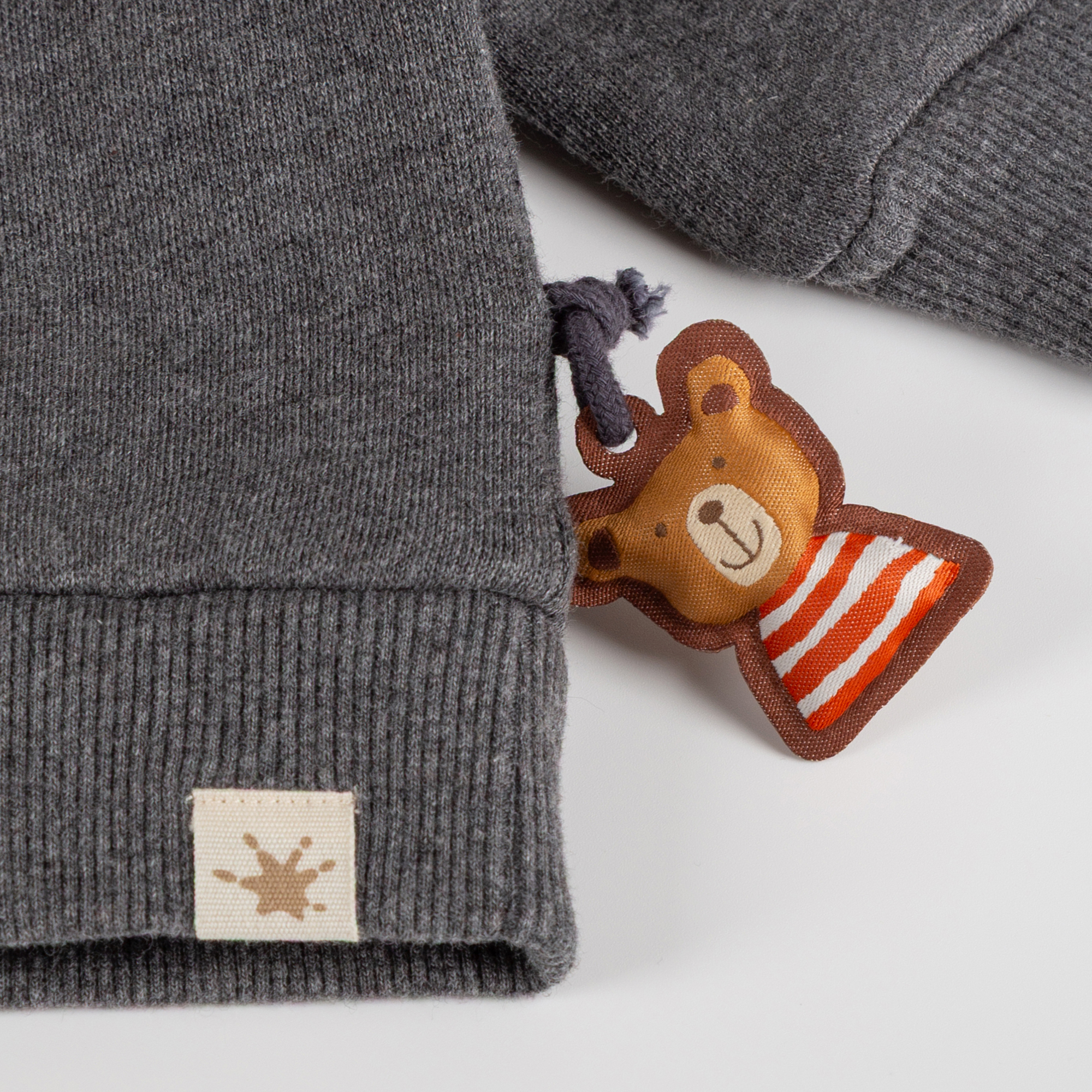 Baby Sweatshirt Winterbär, dunkelgrau