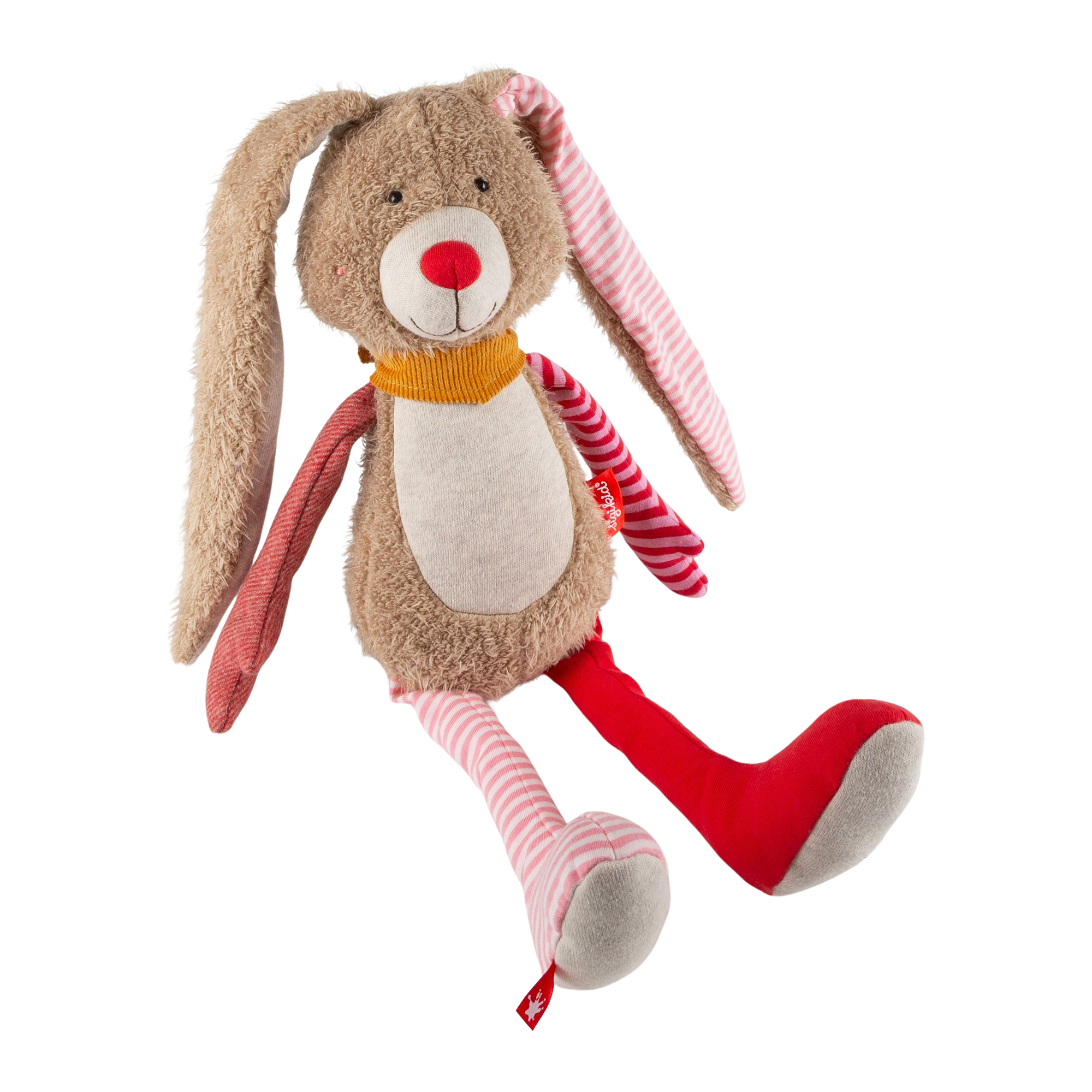Plush boy long-eared bunny, Patchwork Sweety
