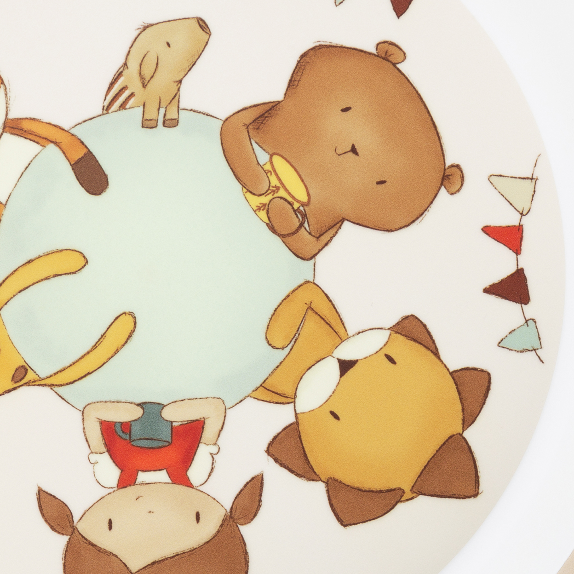 Children's plate beaverbear Mister O'Lui & friends, rPET Children's plate beaverbear Mister O'Lui & friends, rPET