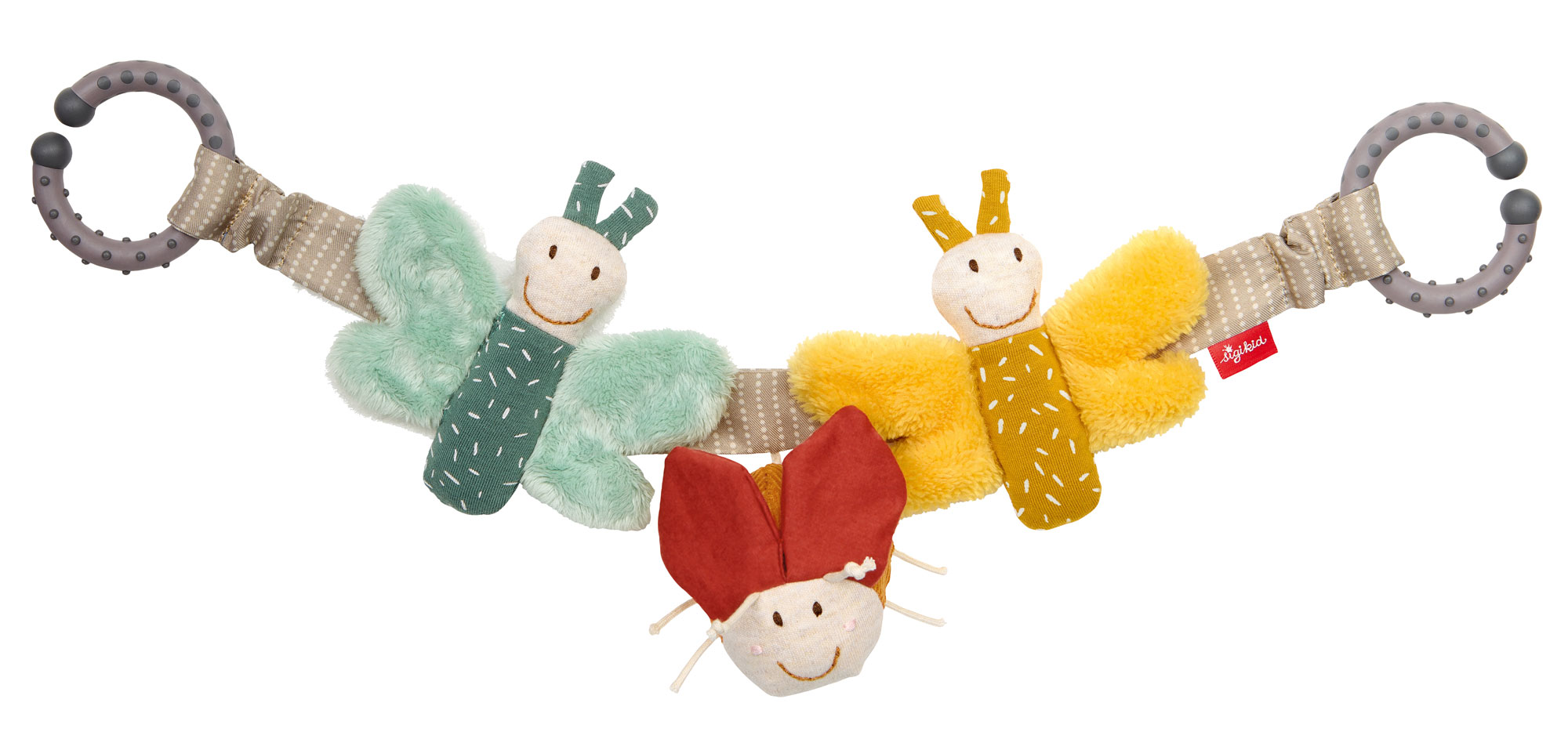 Baby pram chain butterflies & ladybird Baby pram chain butterflies & ladybird