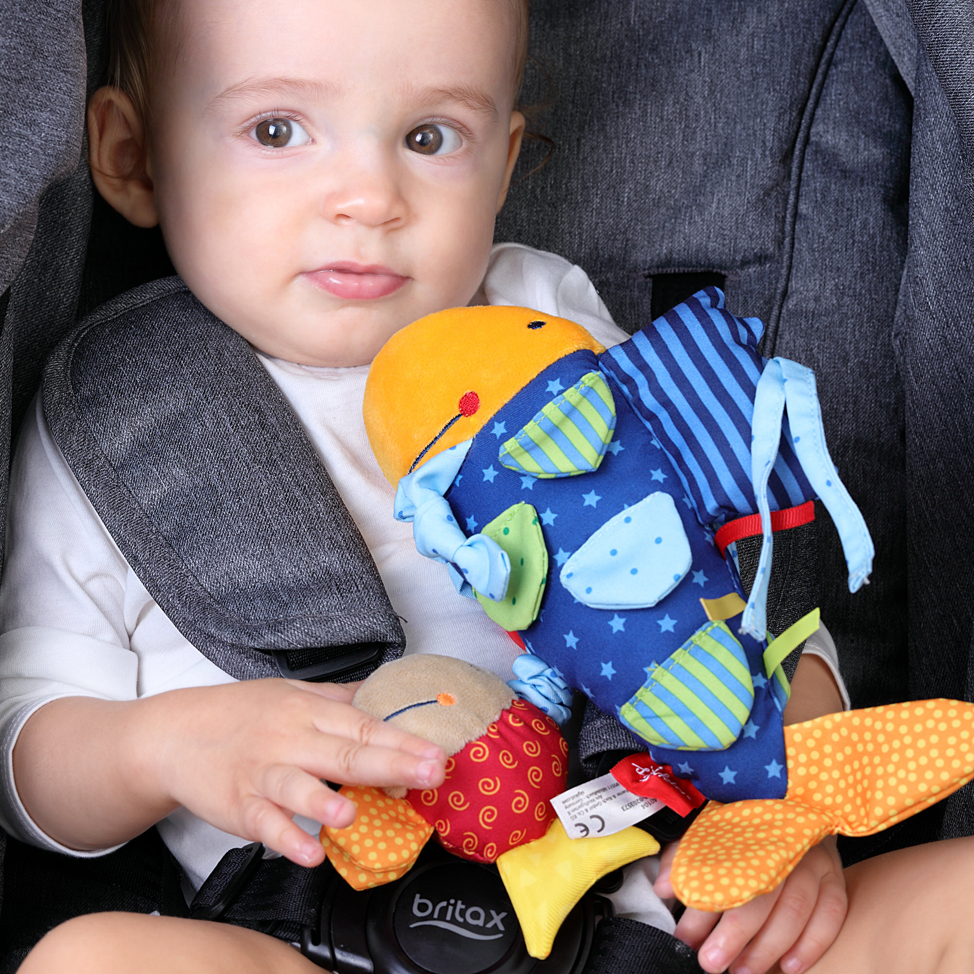 Baby activity soft toy fish, vibrating rattle Baby activity soft toy fish, vibrating rattle