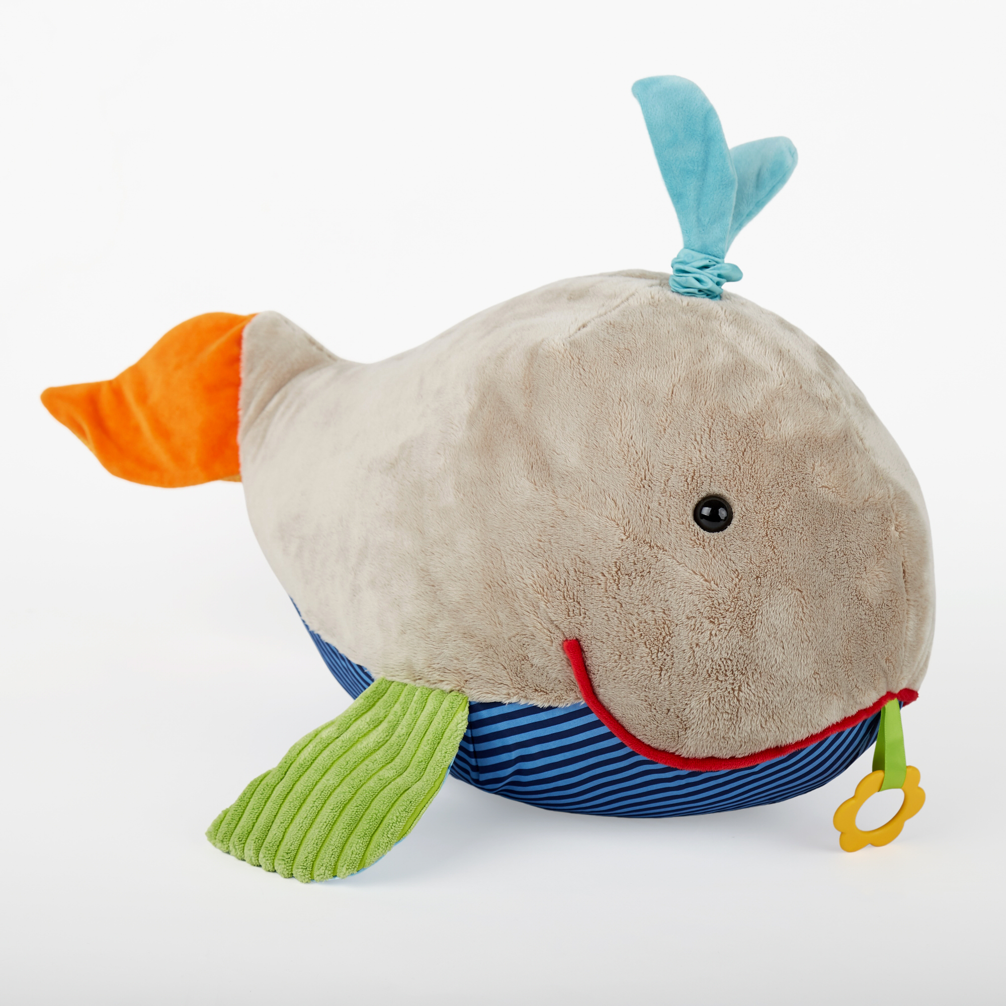 XXL plush whale pillow baby activity toy