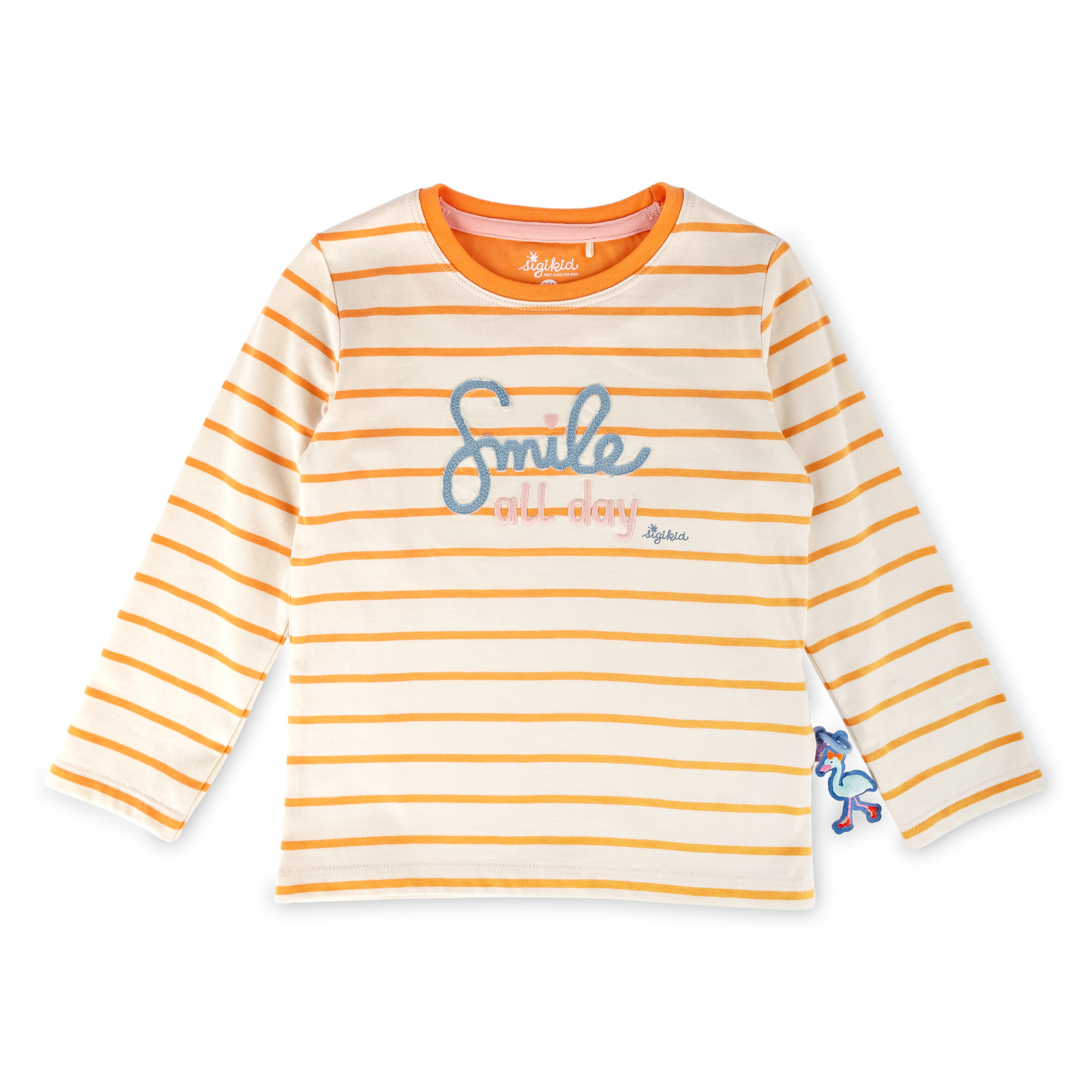 Girls' striped long sleeve Tee Smile Girls' striped long sleeve Tee Smile