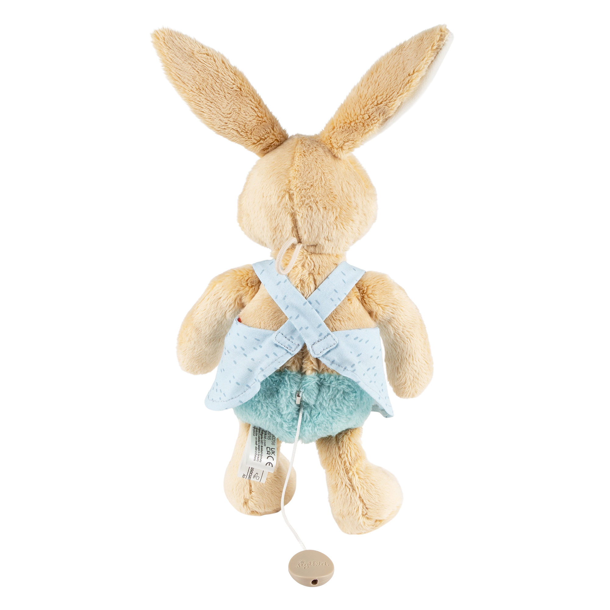 Namensspieluhr Hase türkis