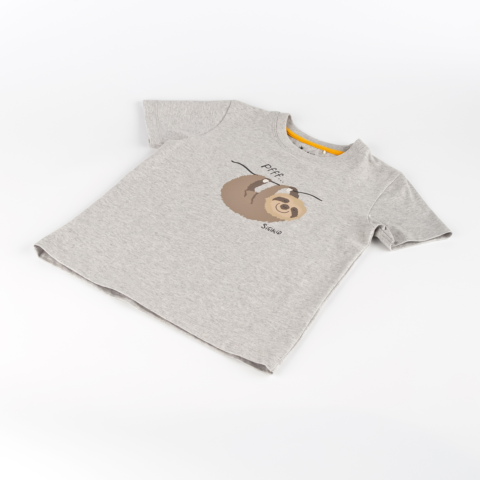 Kinder Pyjama Faultier, gelb Kinder Pyjama Faultier, gelb