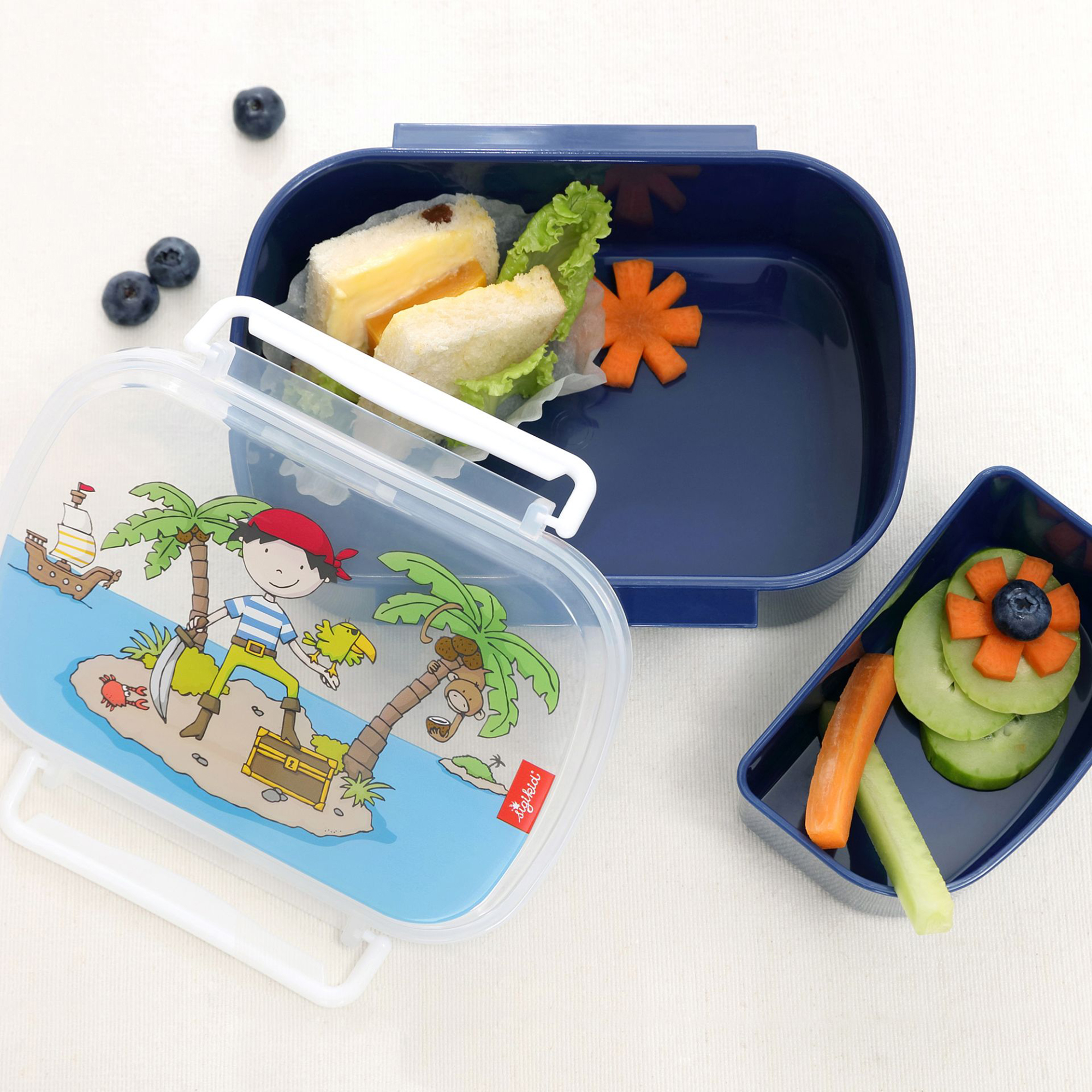 Children's stainless steel bottle 400 ml & lunch box sammy samoa Children's stainless steel bottle 400 ml & lunch box sammy samoa