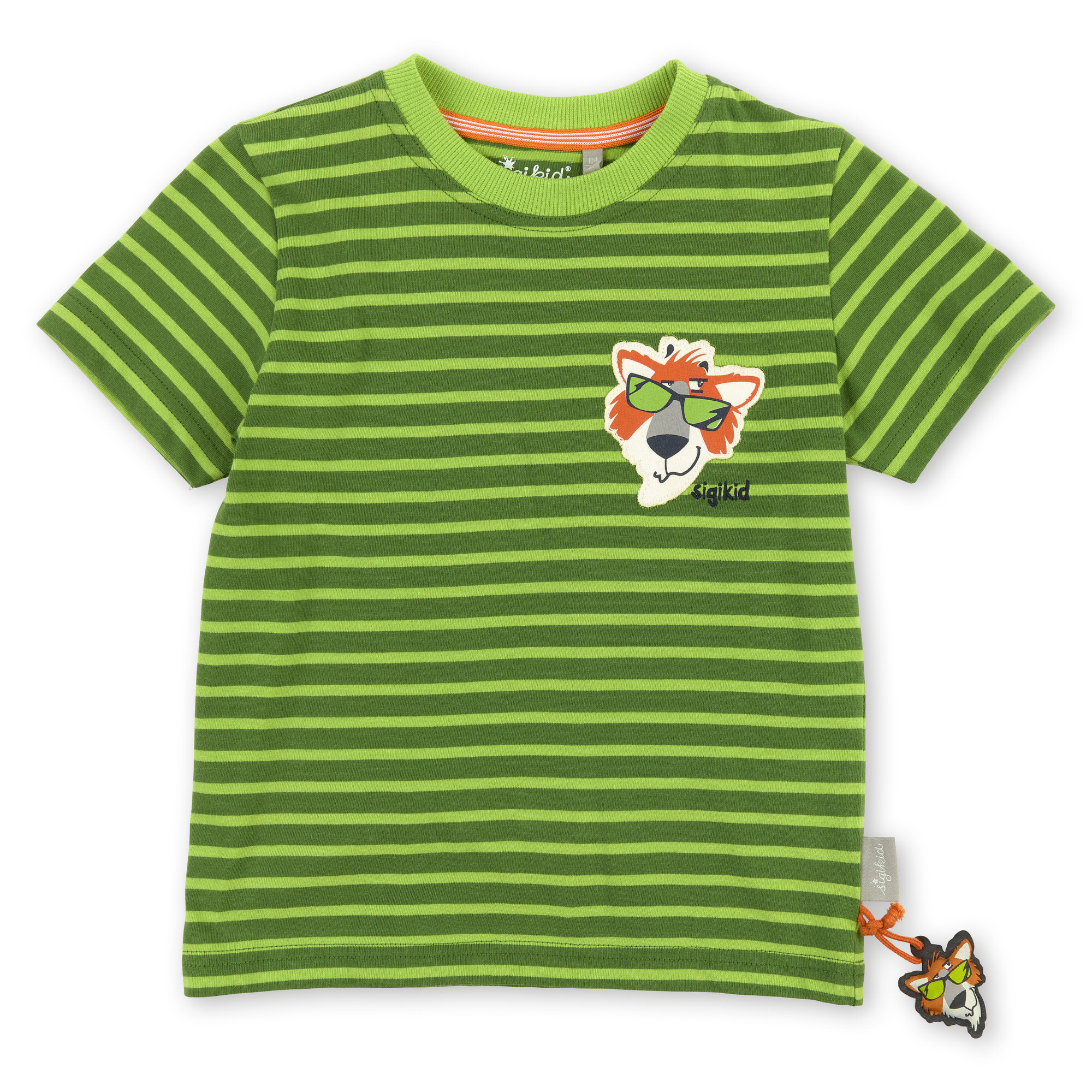 T-Shirt grün/hellgrün geringelt