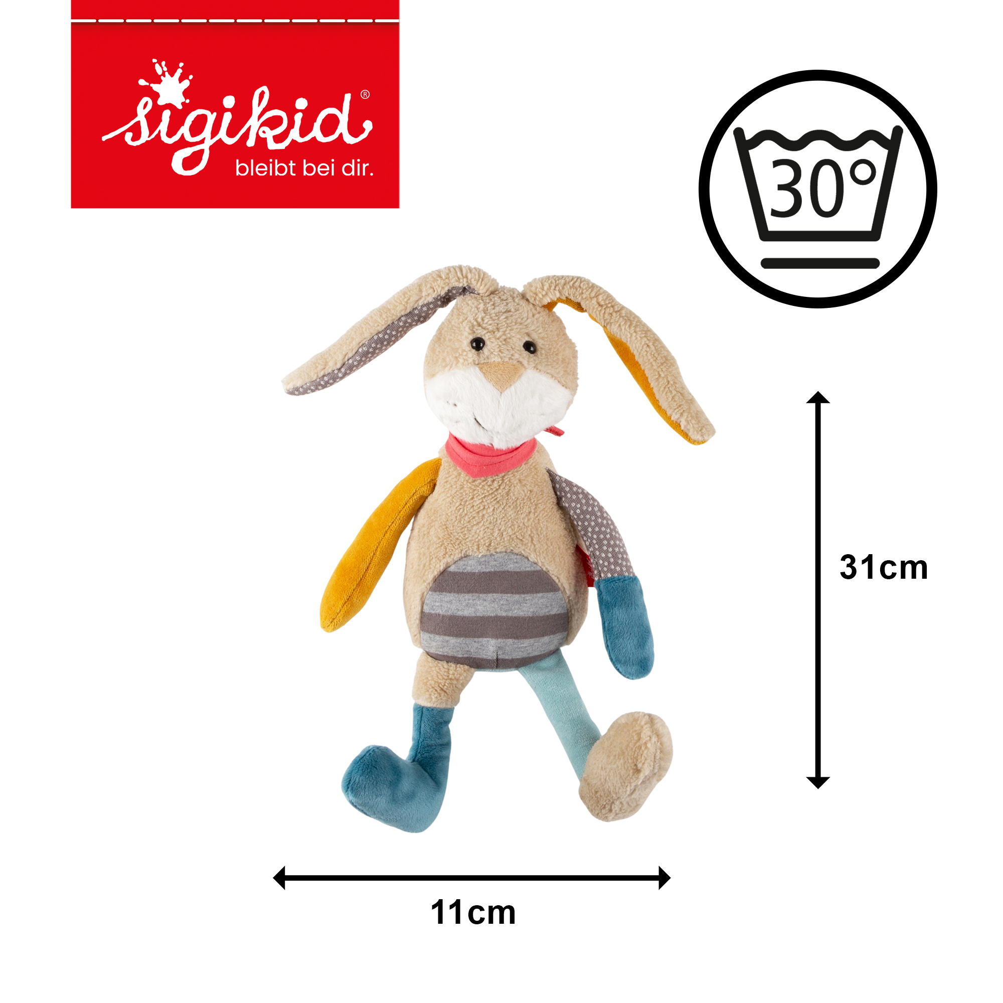 Plush toy bunny, Patchwork Sweety