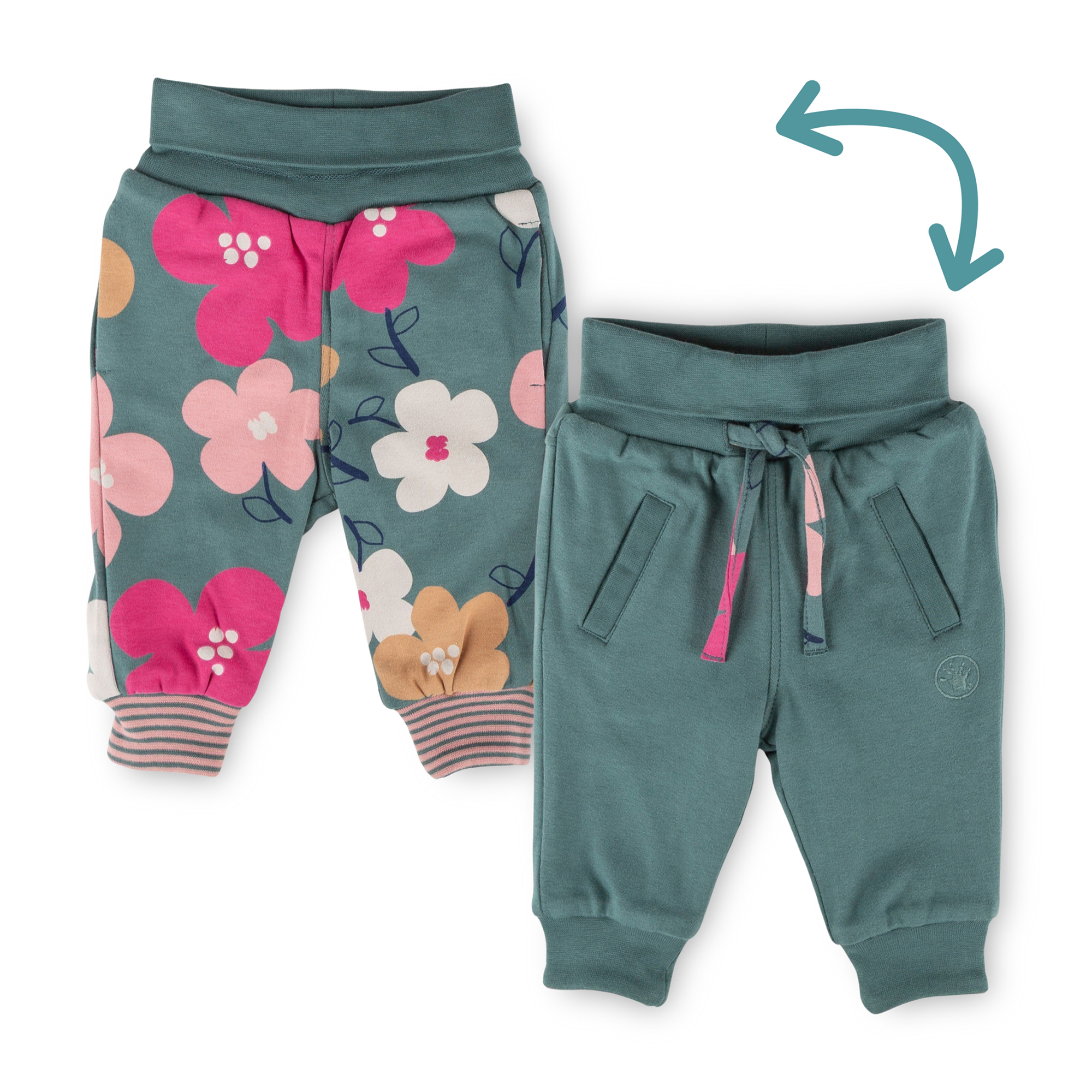 Baby Wendehose, grün oder geblümt