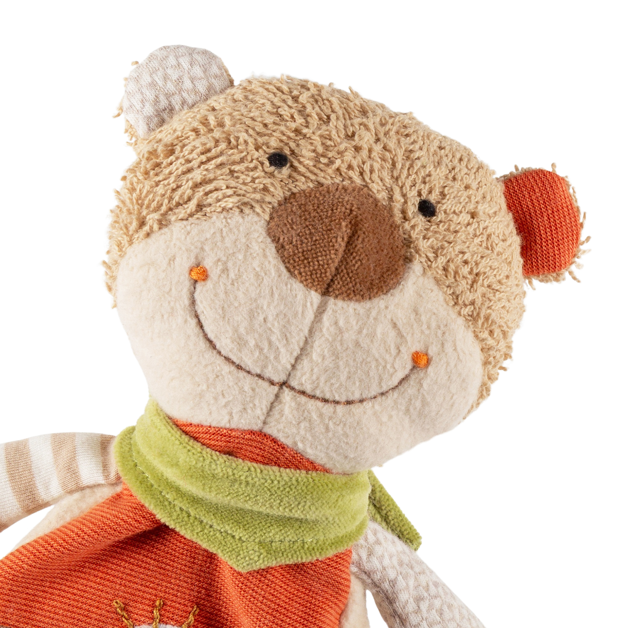 Organic baby comforter blankie bear, Green