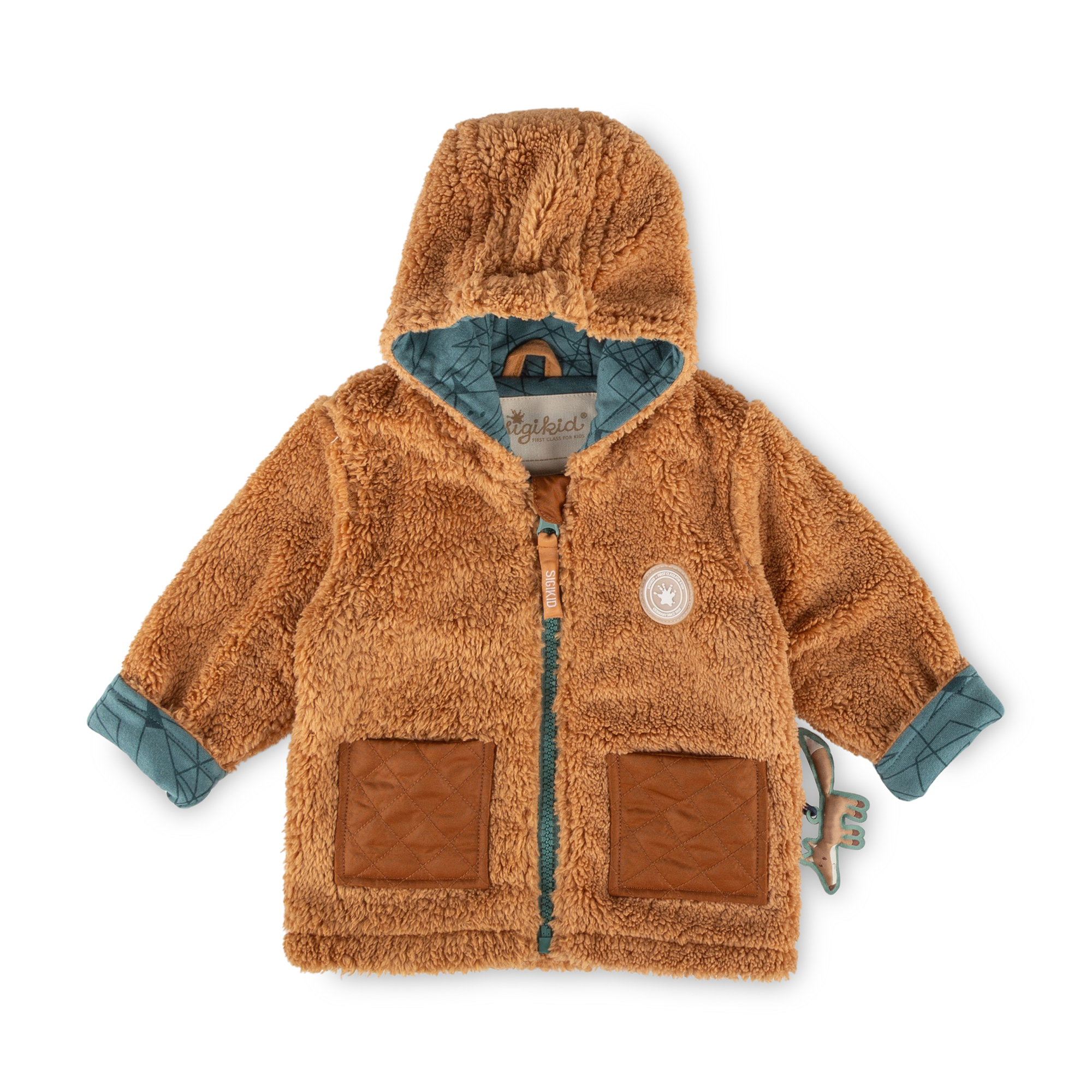 Baby Teddyjacke Fuchs Wild Fox, hellbraun