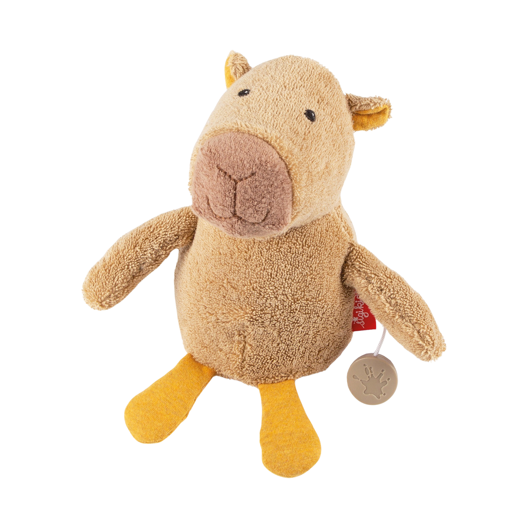 Musical soft toy capybara, cotton & kapok, Natural Friends