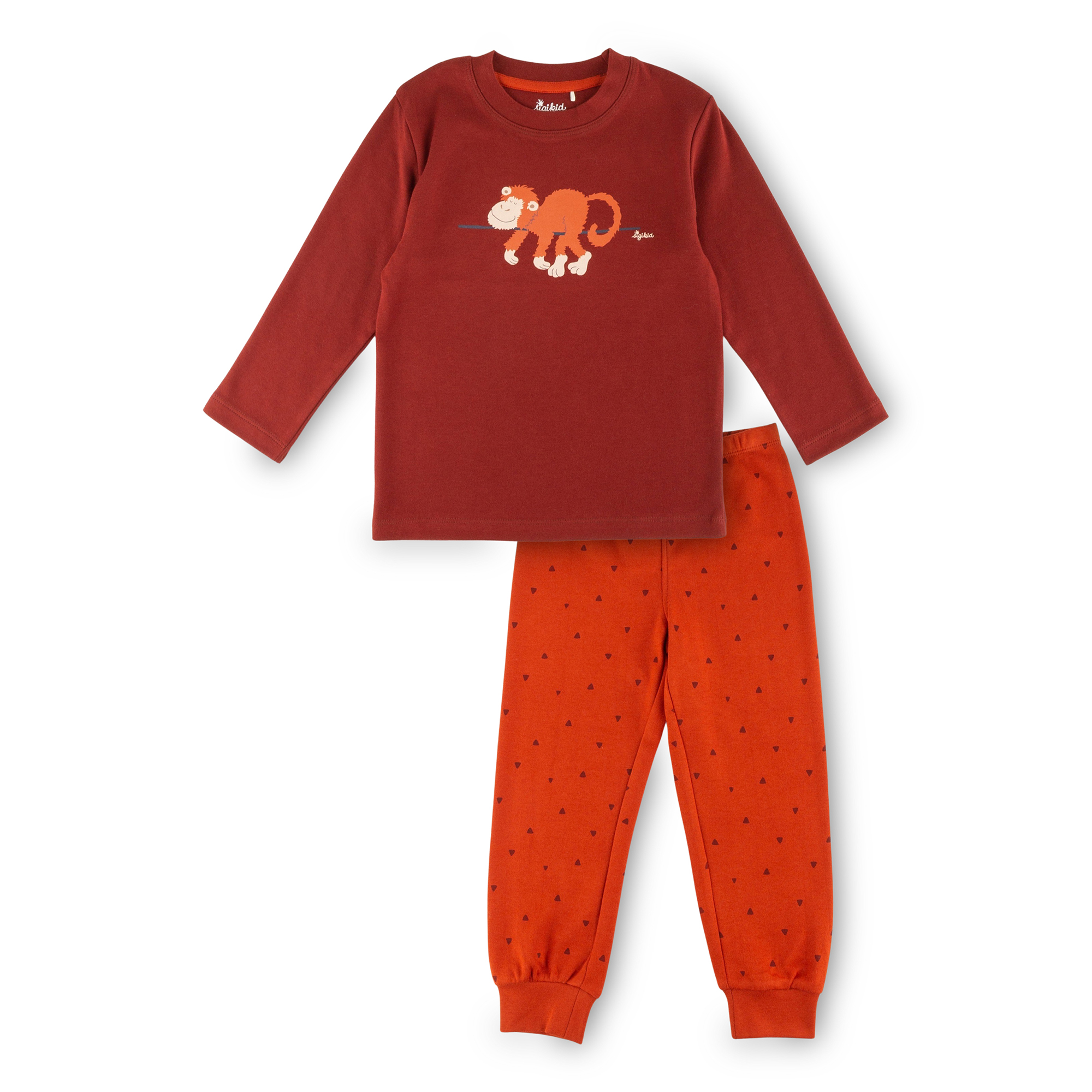 Two piece children's pyjamas monkey