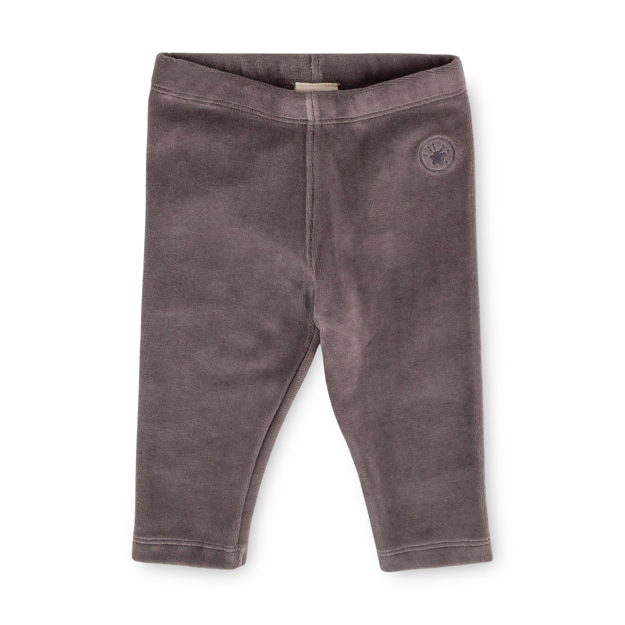 Baby Nicki Velours Hose Schneehase, dunkelgrau