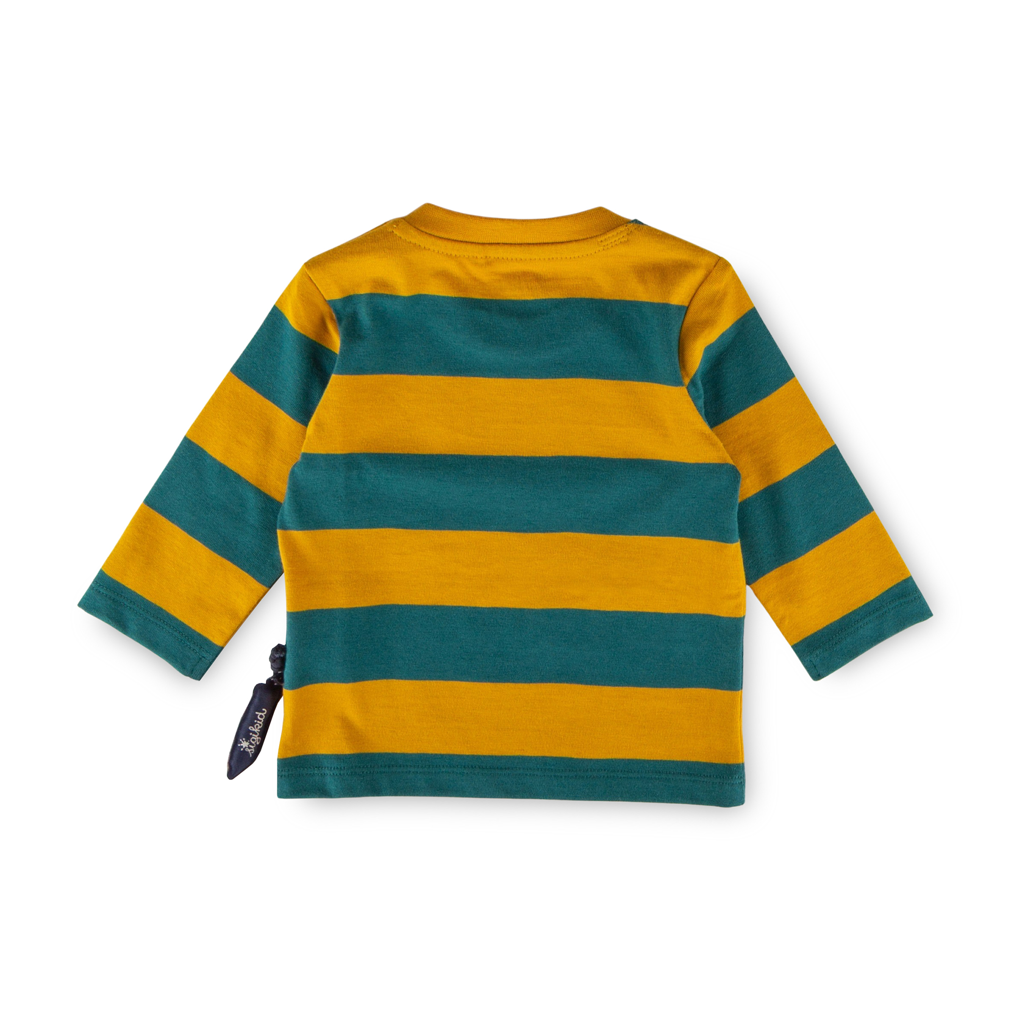 Baby long sleeve Tee dog, striped green