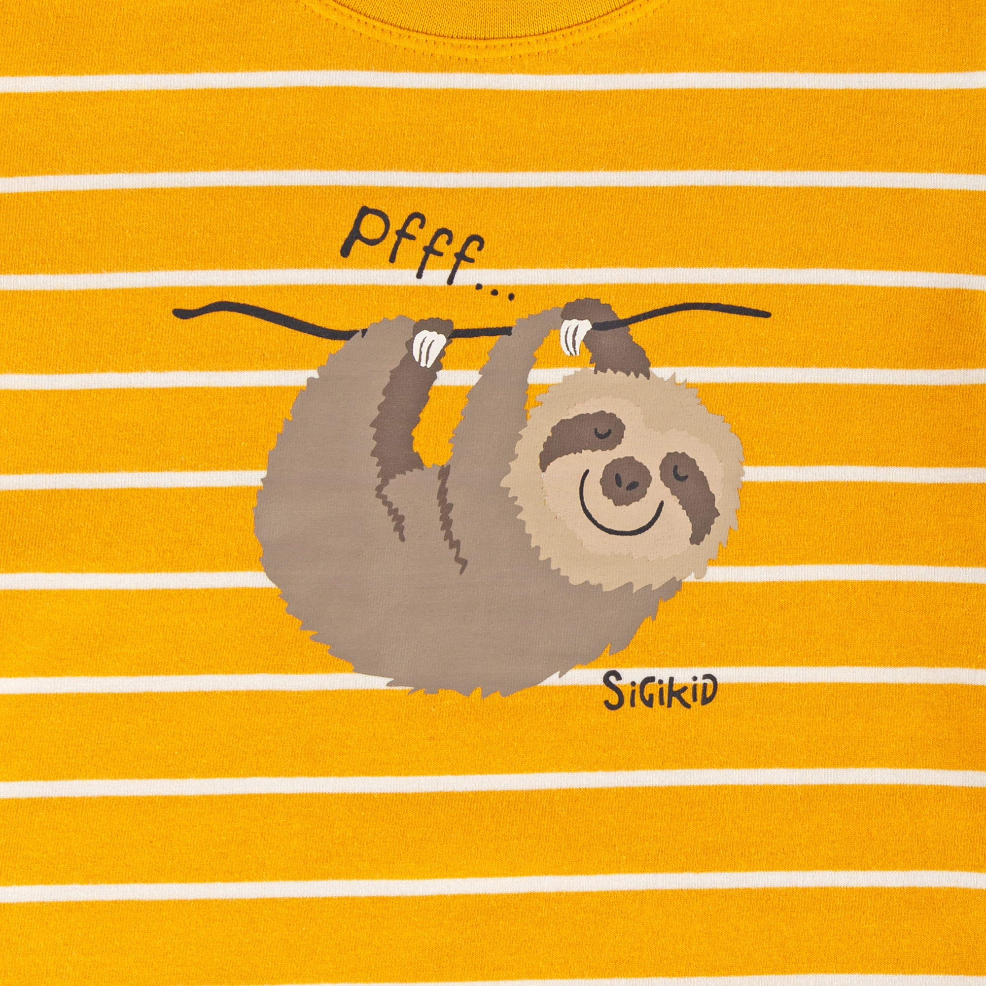 Kinder Shorty Pyjama Faultier, gelb Kinder Shorty Pyjama Faultier, gelb