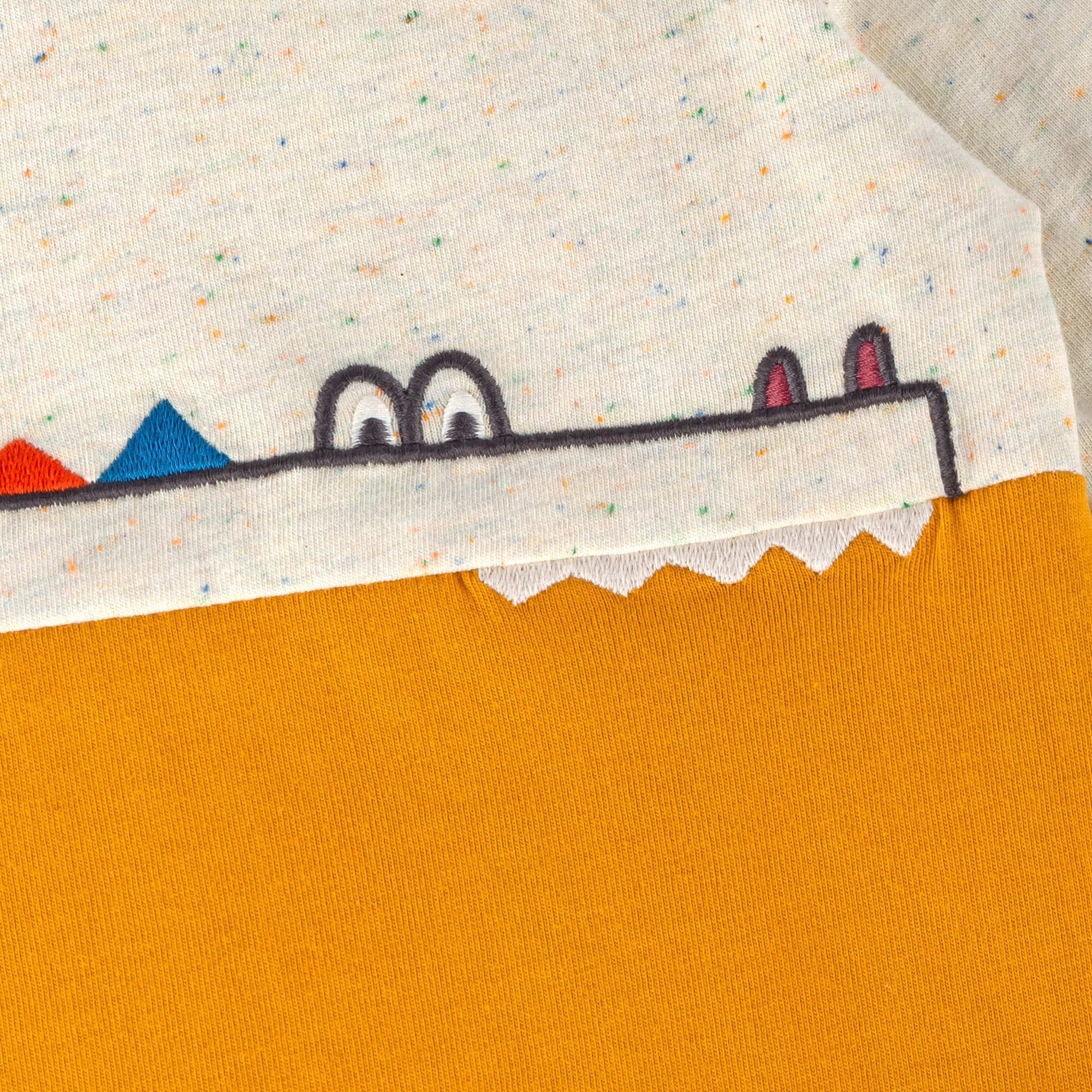 Baby Langarmshirt, naturweiß-gelb Baby Langarmshirt, naturweiß-gelb