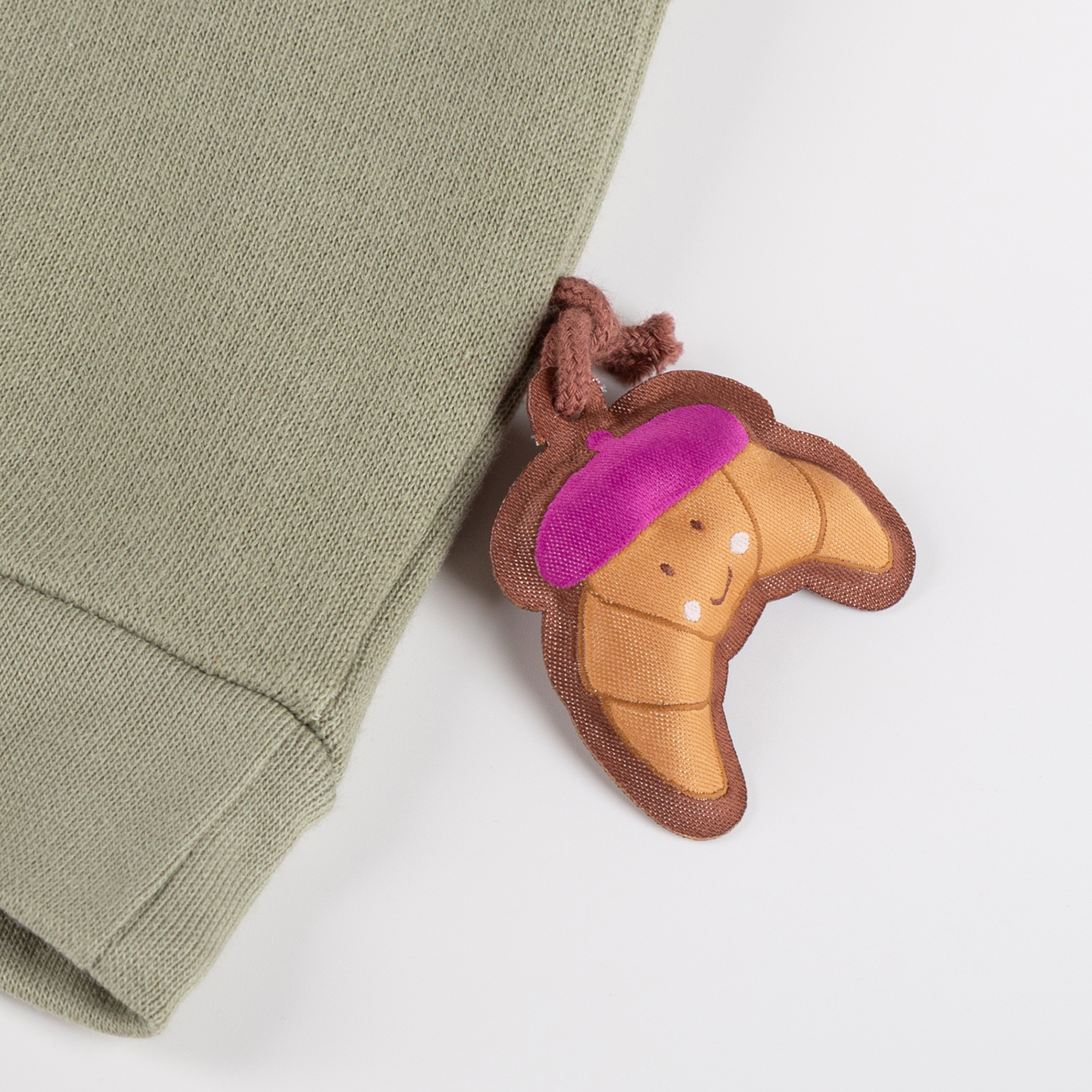 Oversized Kinder Sweatshirt grün, Petit Croissant