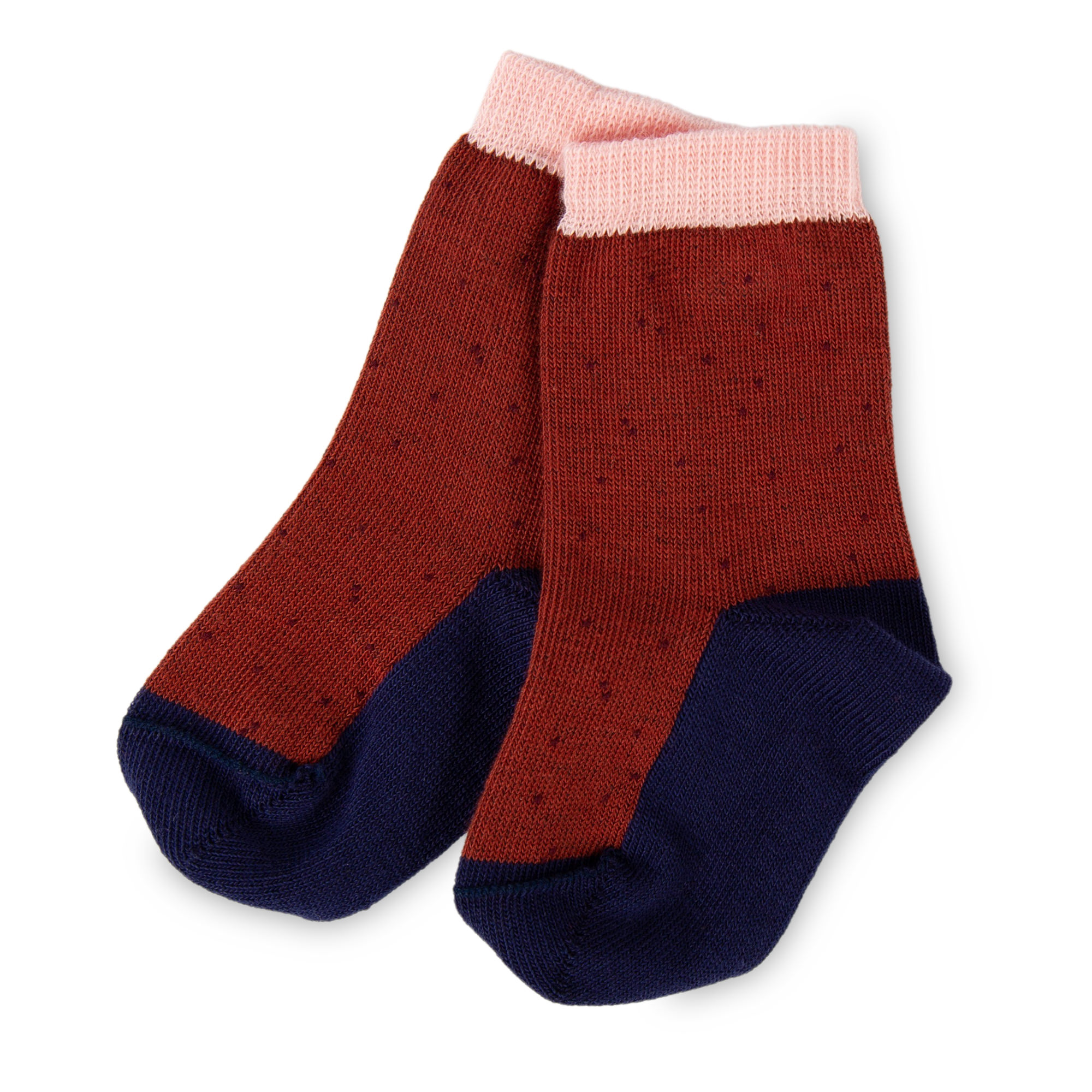 Baby 3er Socken-Set rosa/rotbraun/dunkelrot