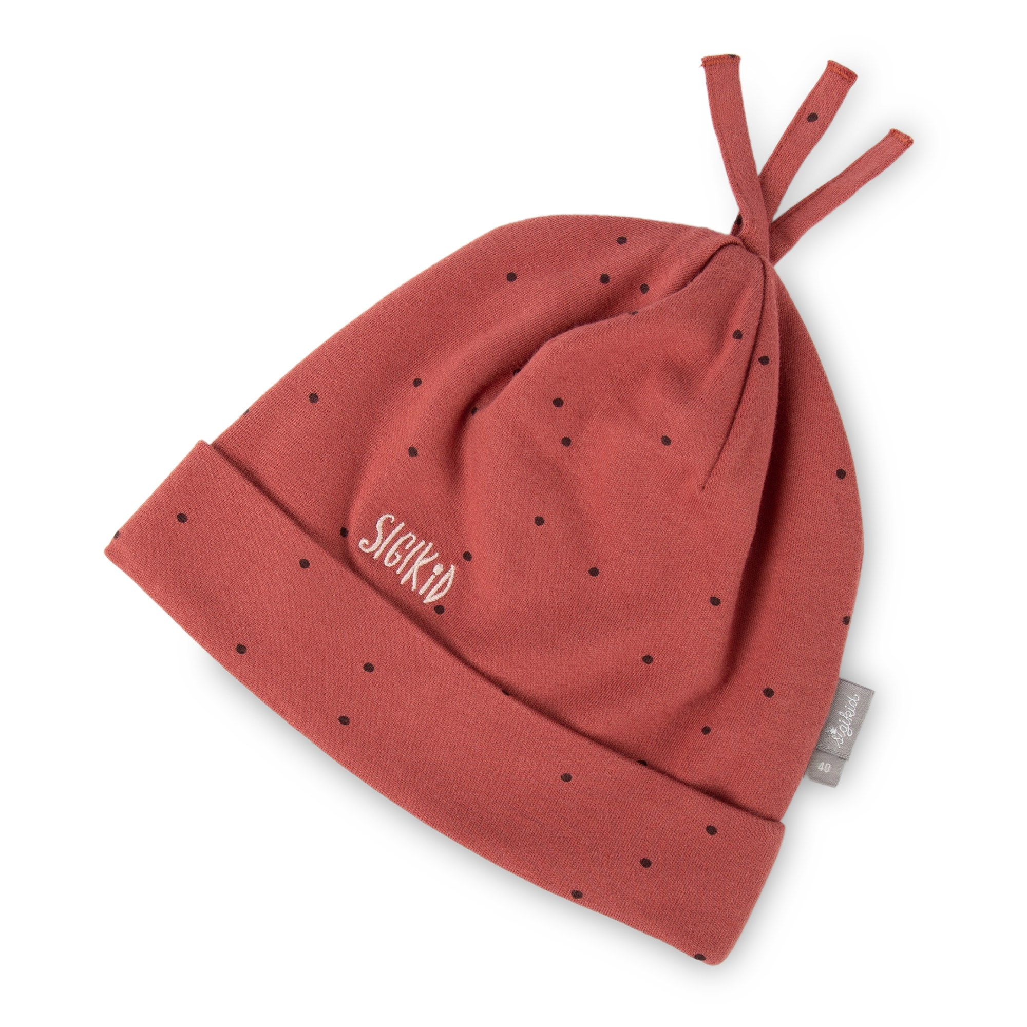 Snug baby beanie hat, dual-layered, copper brown Snug baby beanie hat, dual-layered, copper brown