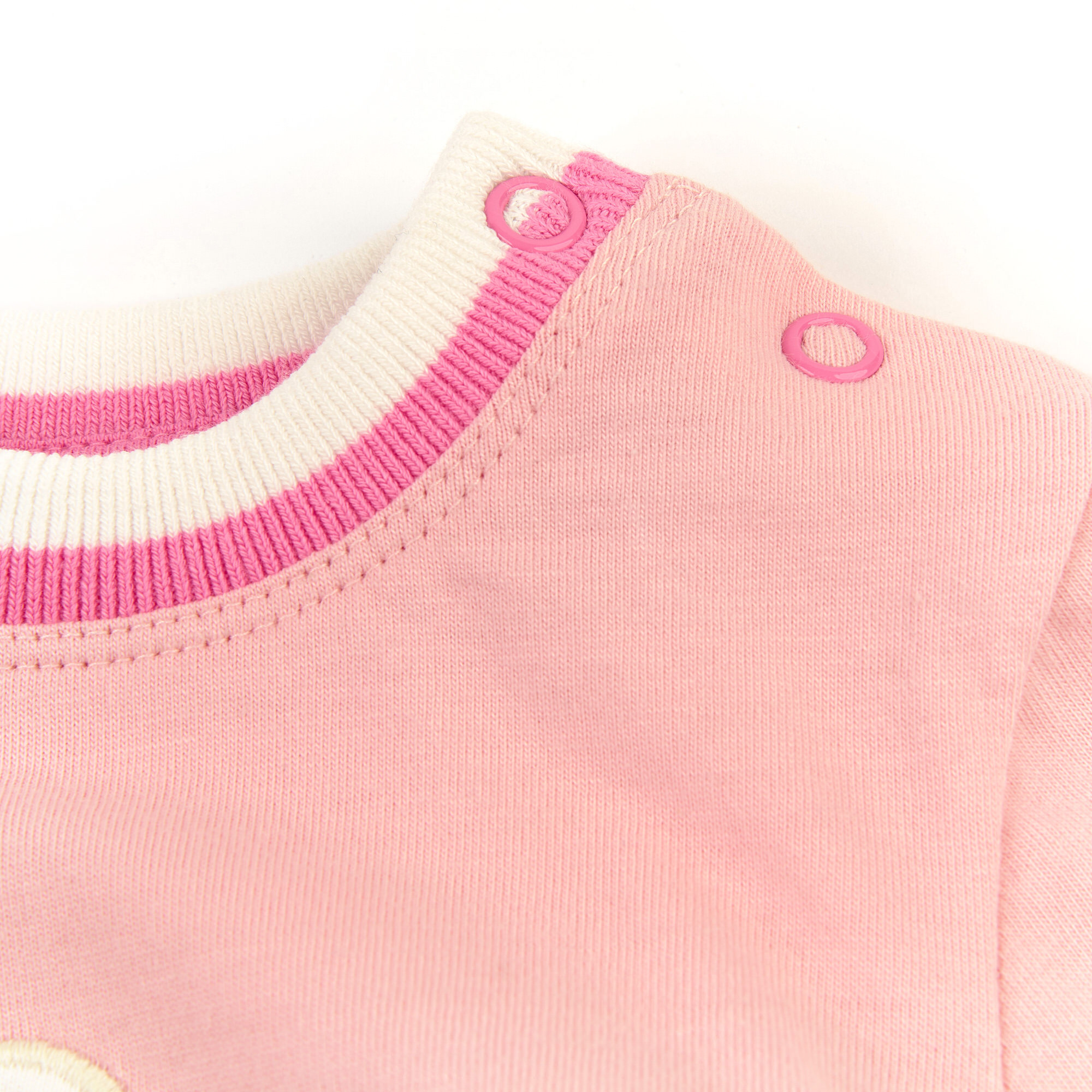 Baby girl T-shirt giraffe, pastel pink