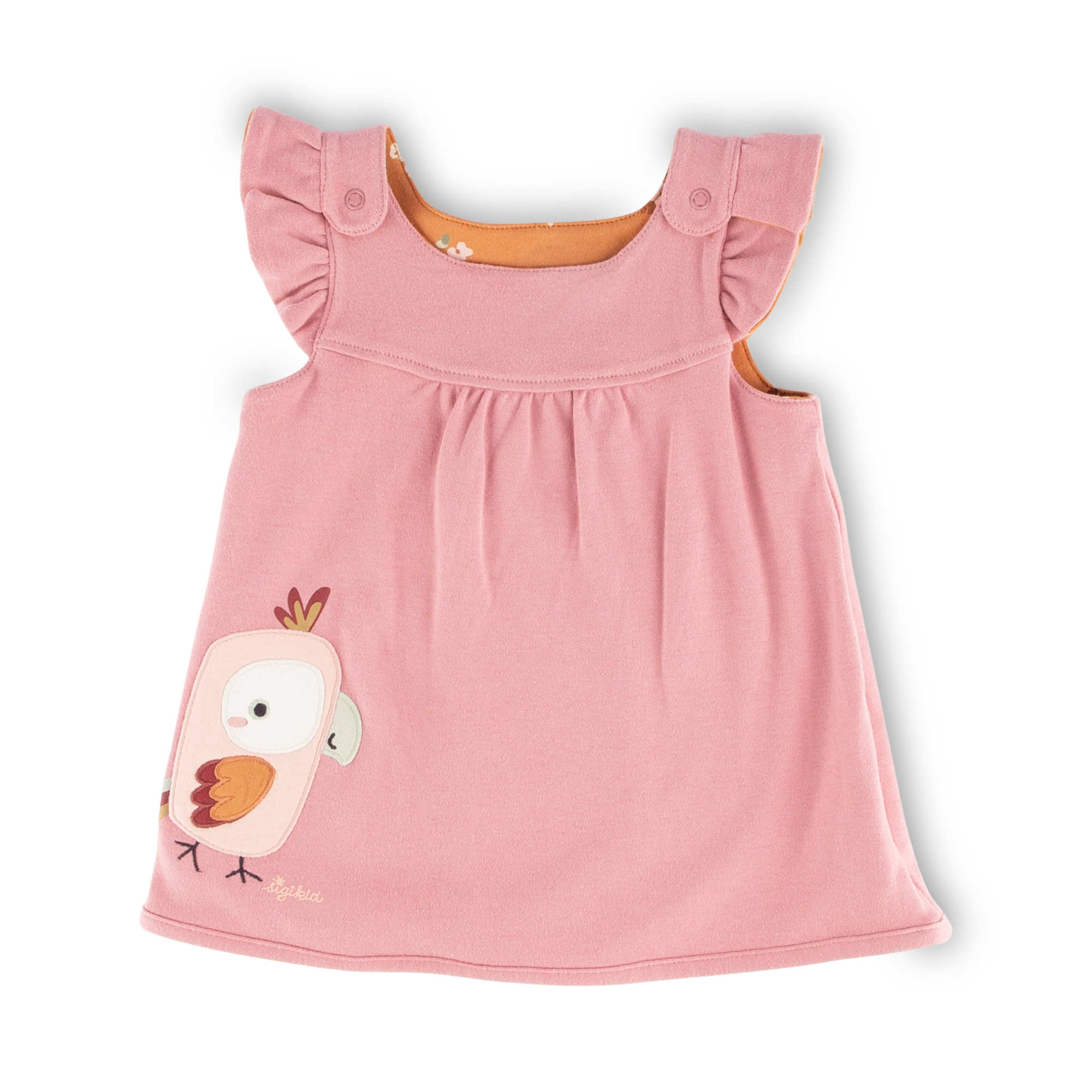 Reversible baby jumper dress cockatoo