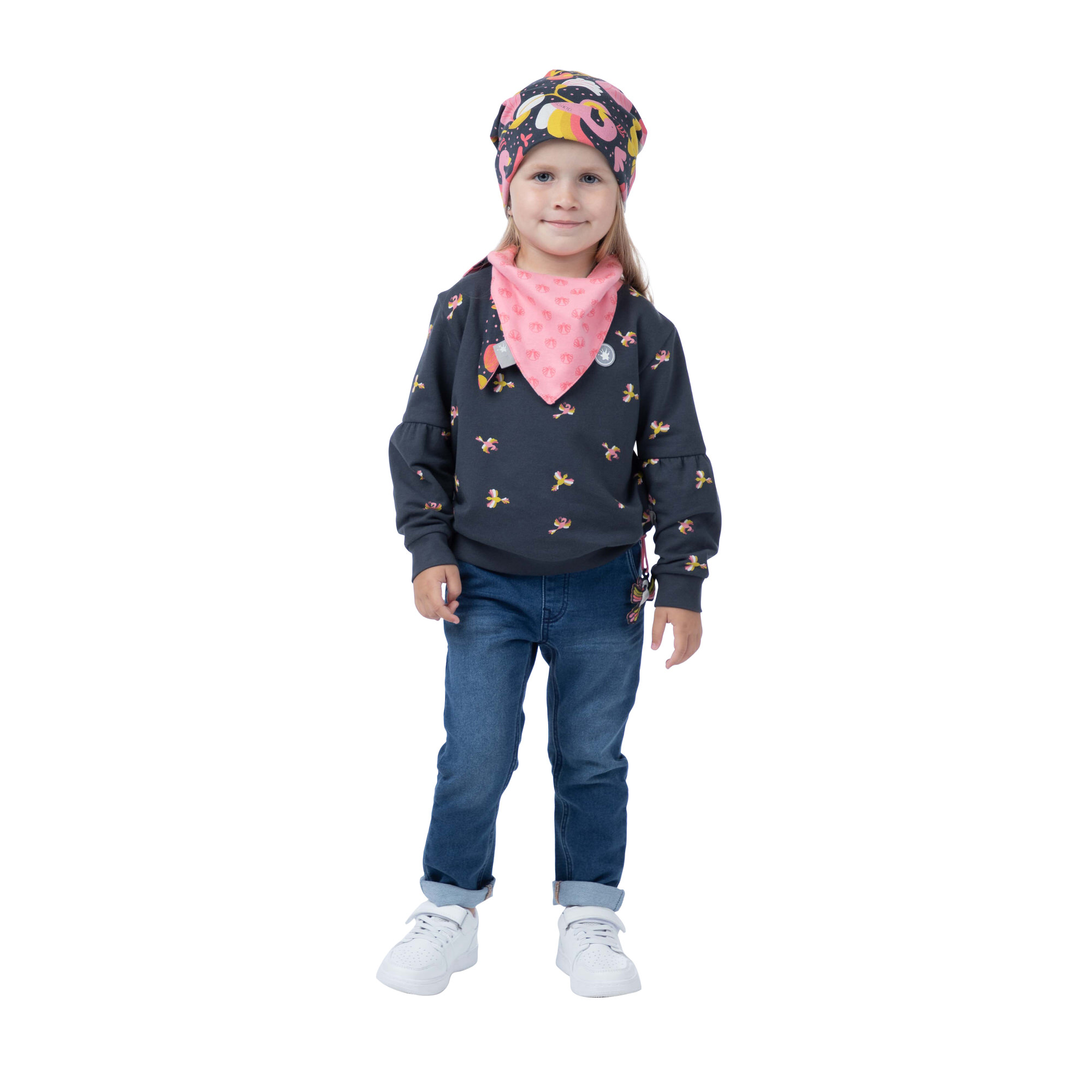 Jeans for children, adjustable, dark blue