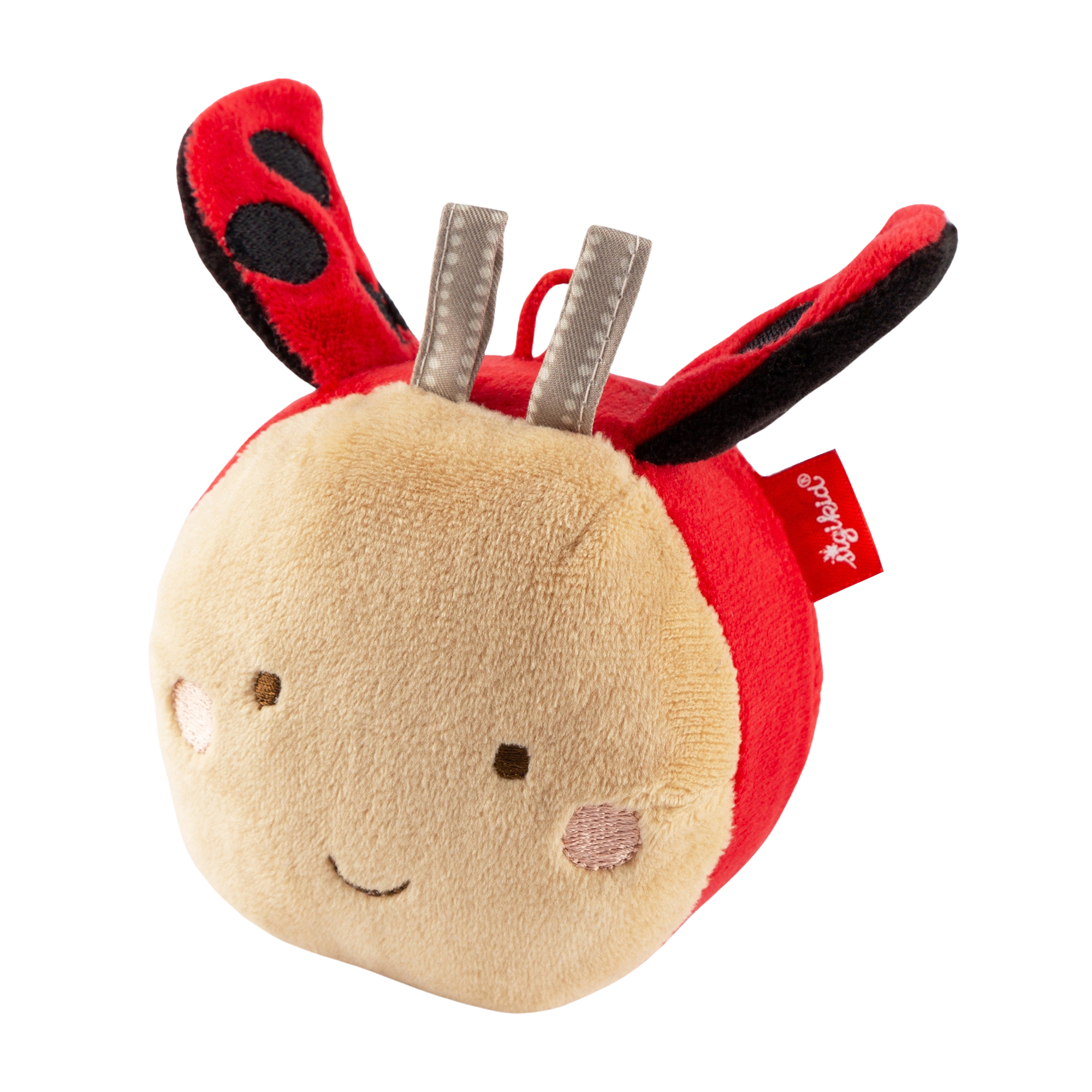 Baby plush ball ladybird, bell & rustle wings Baby plush ball ladybird, bell & rustle wings