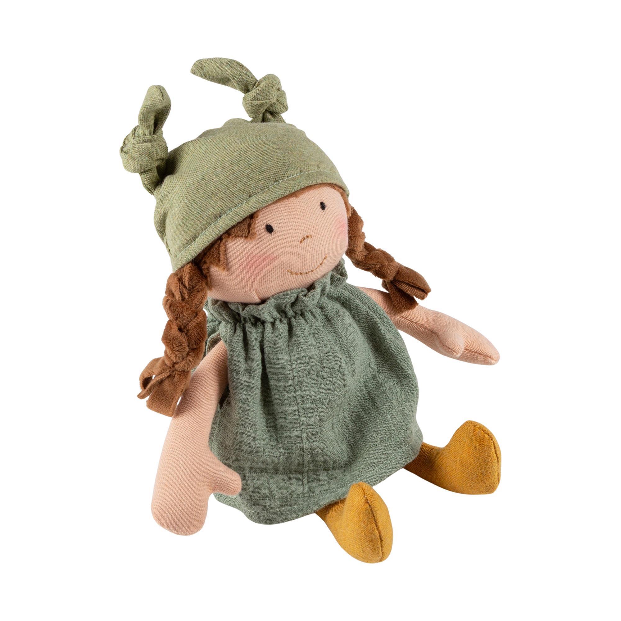 Baby soft doll Brenda Bilipup, green