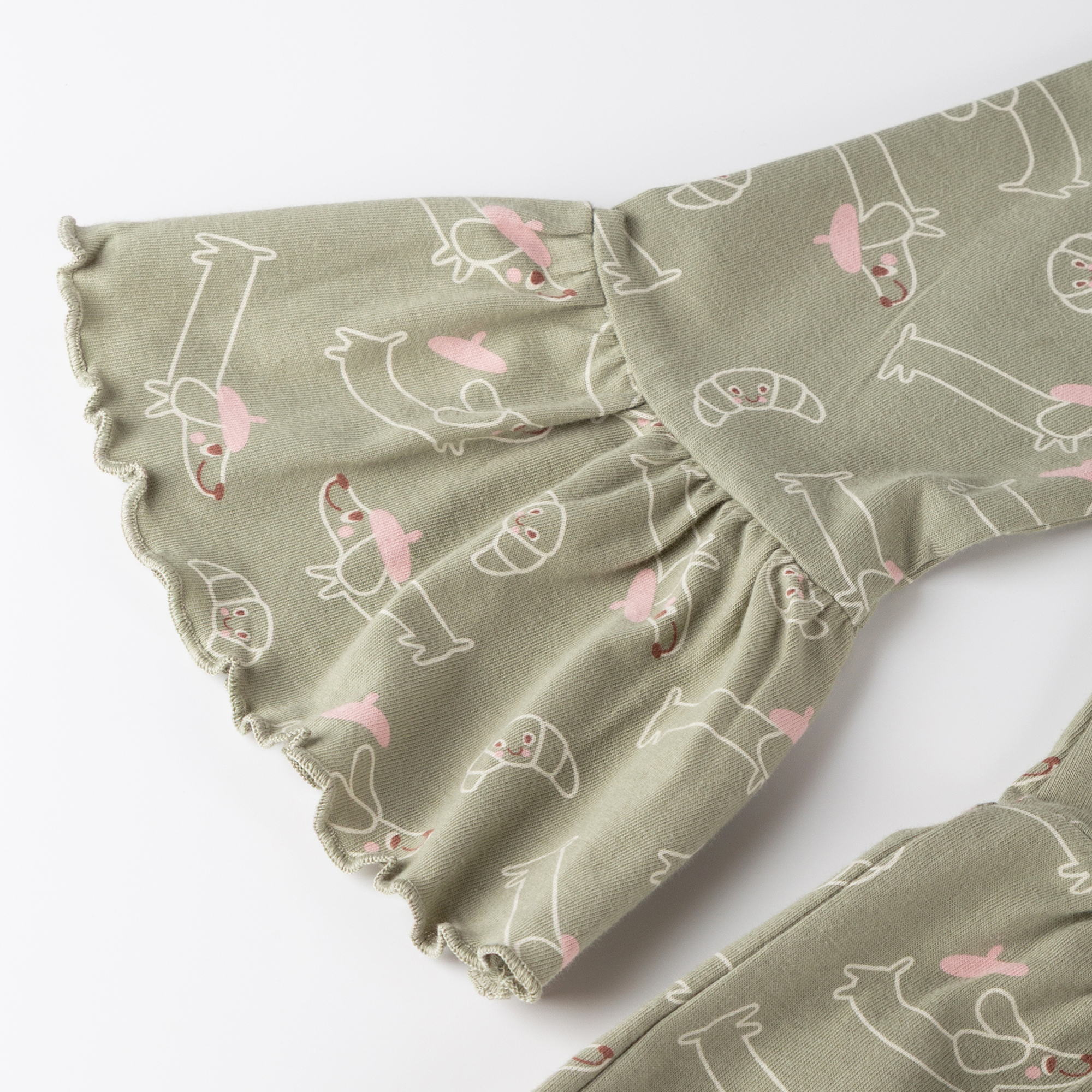 Kinder Longshirt Tunika mit Volants, Petit Croissant