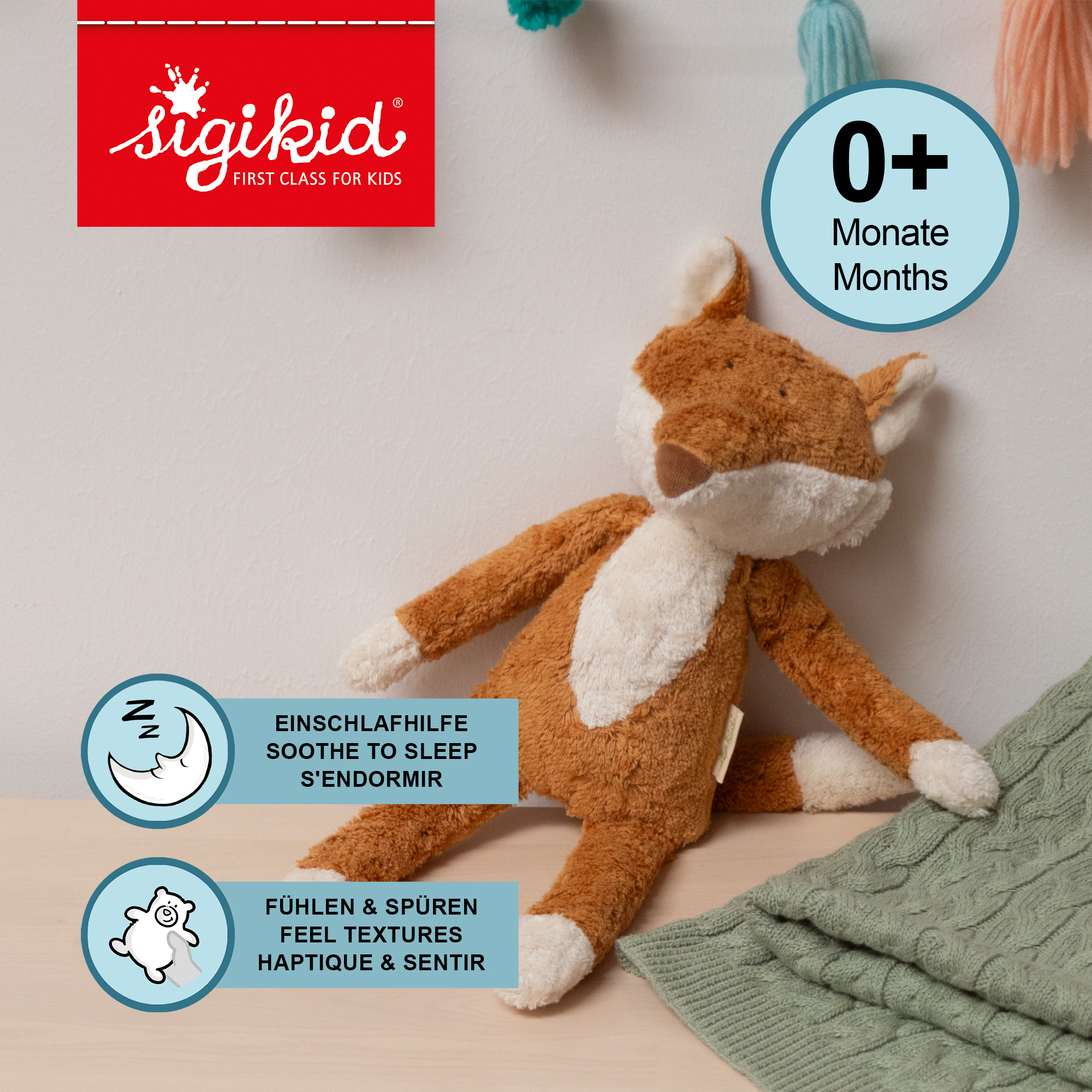 Bio Kuscheltier Fuchs Natur pur
