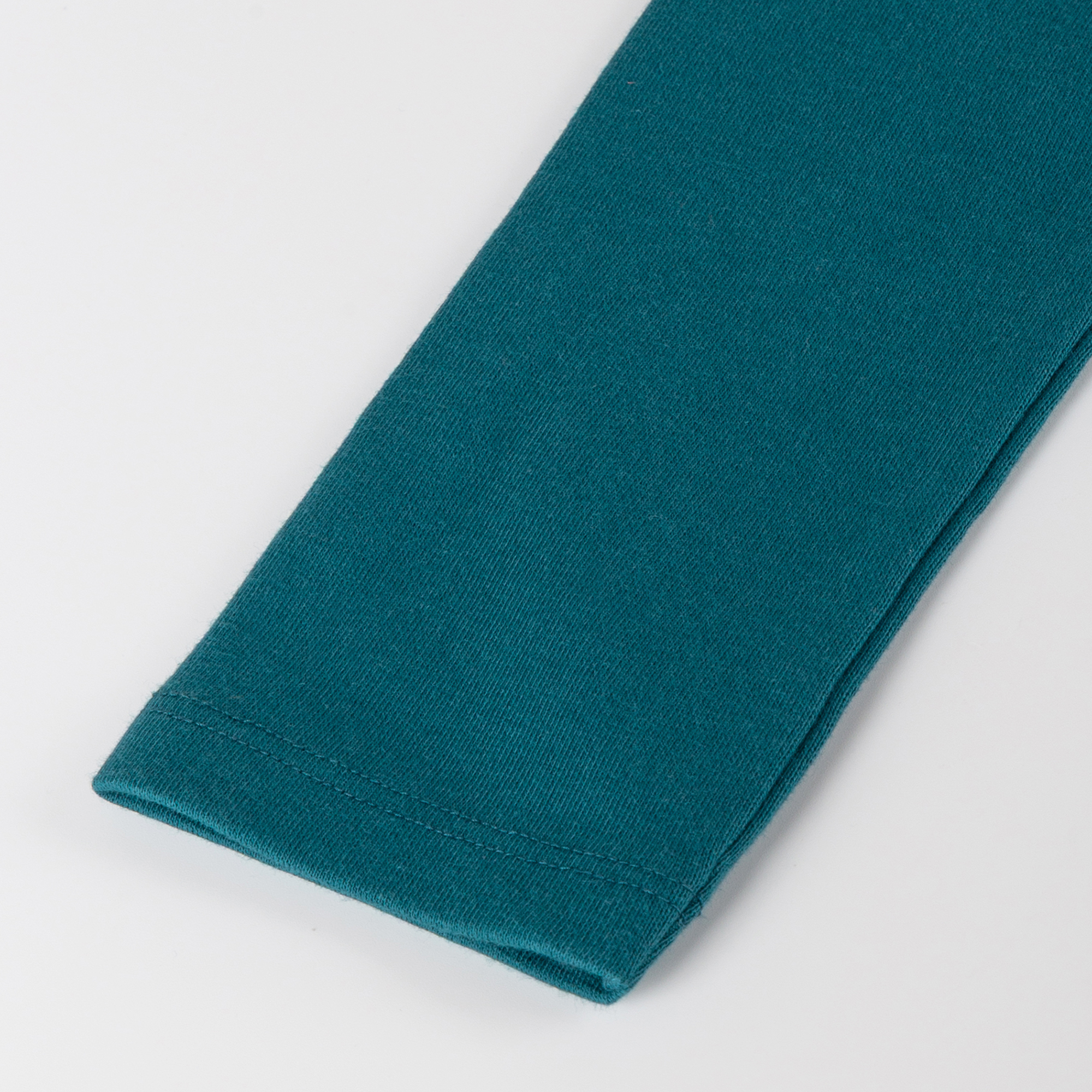 Children's rib knit leggings, teal blue