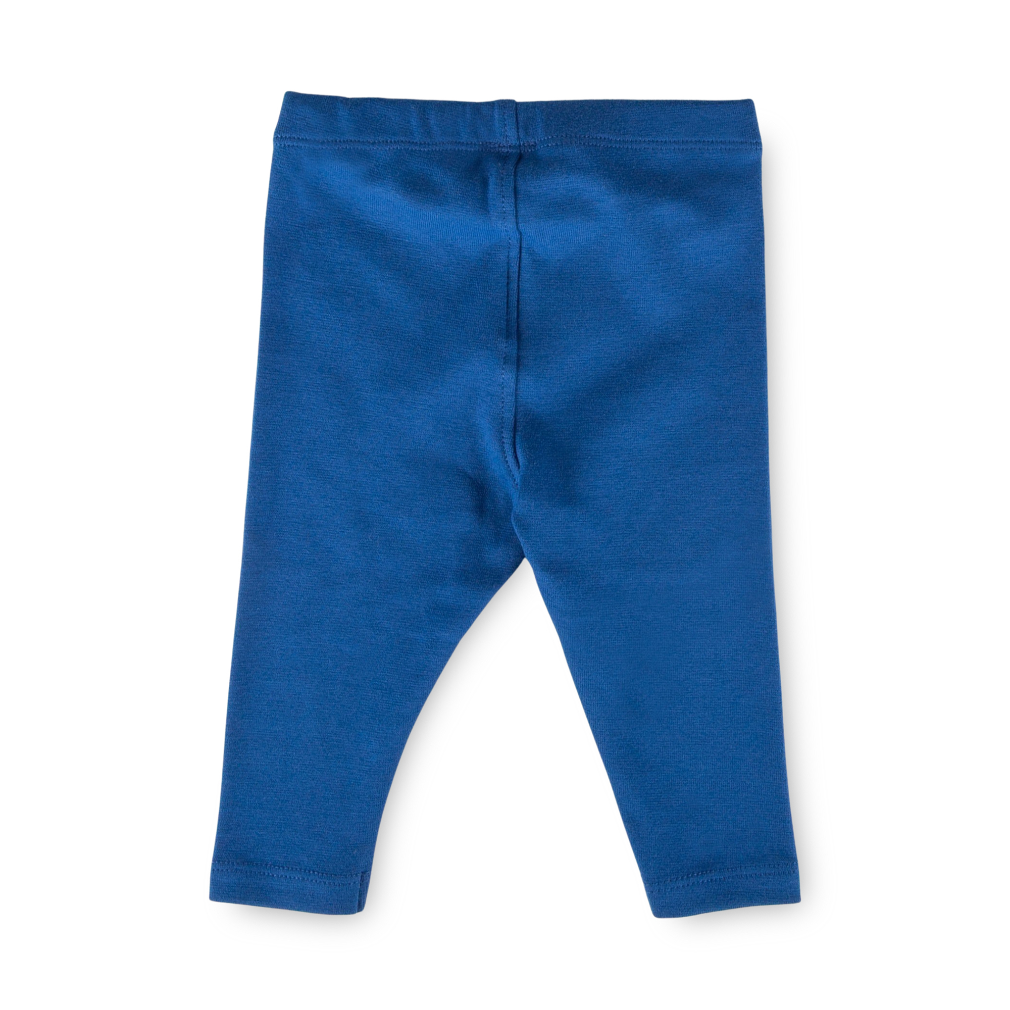 Baby rib knit leggings, azure blue