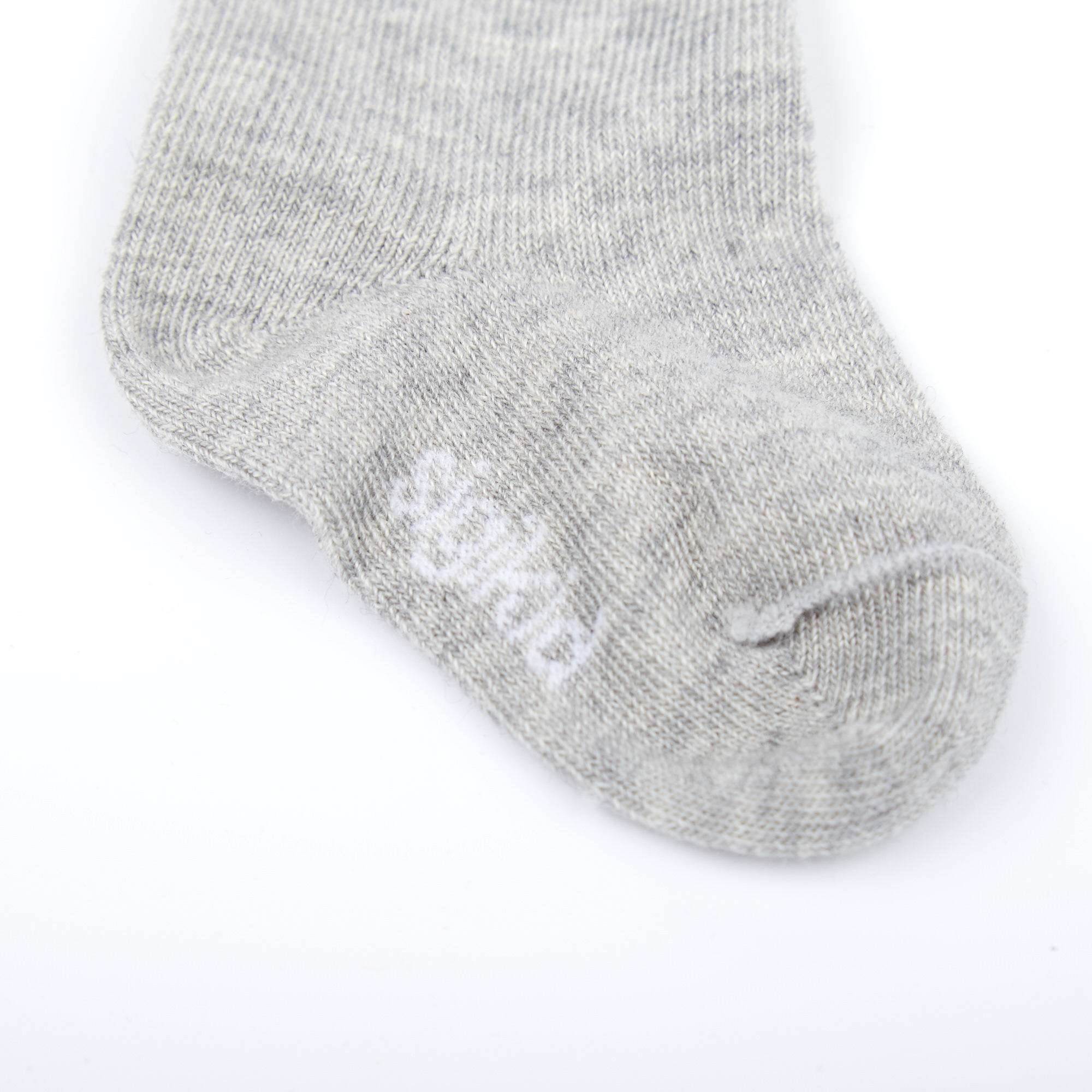 Baby Socken, grau meliert