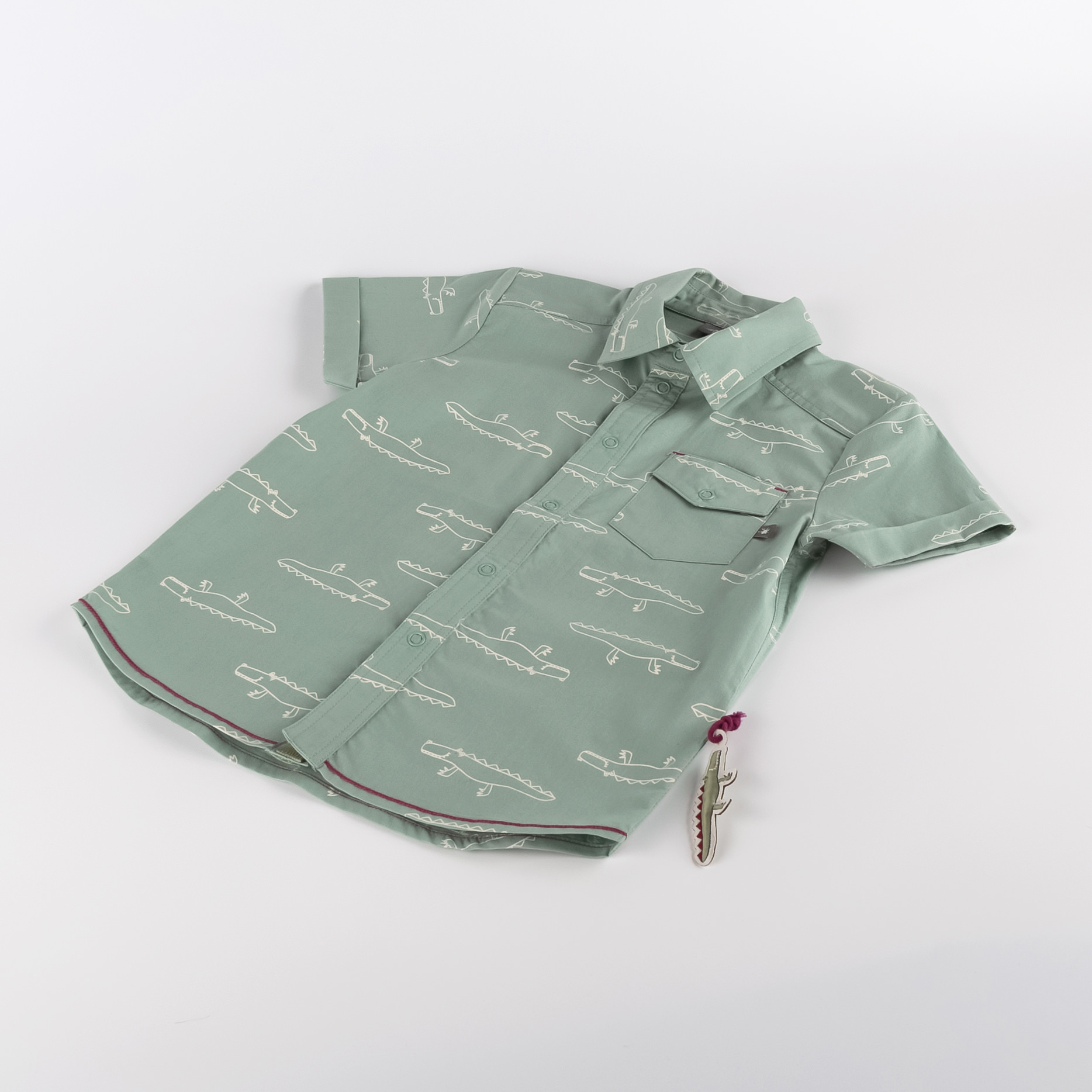 Boys' short sleeve shirt Happy Crocodile Boys' short sleeve shirt Happy Crocodile
