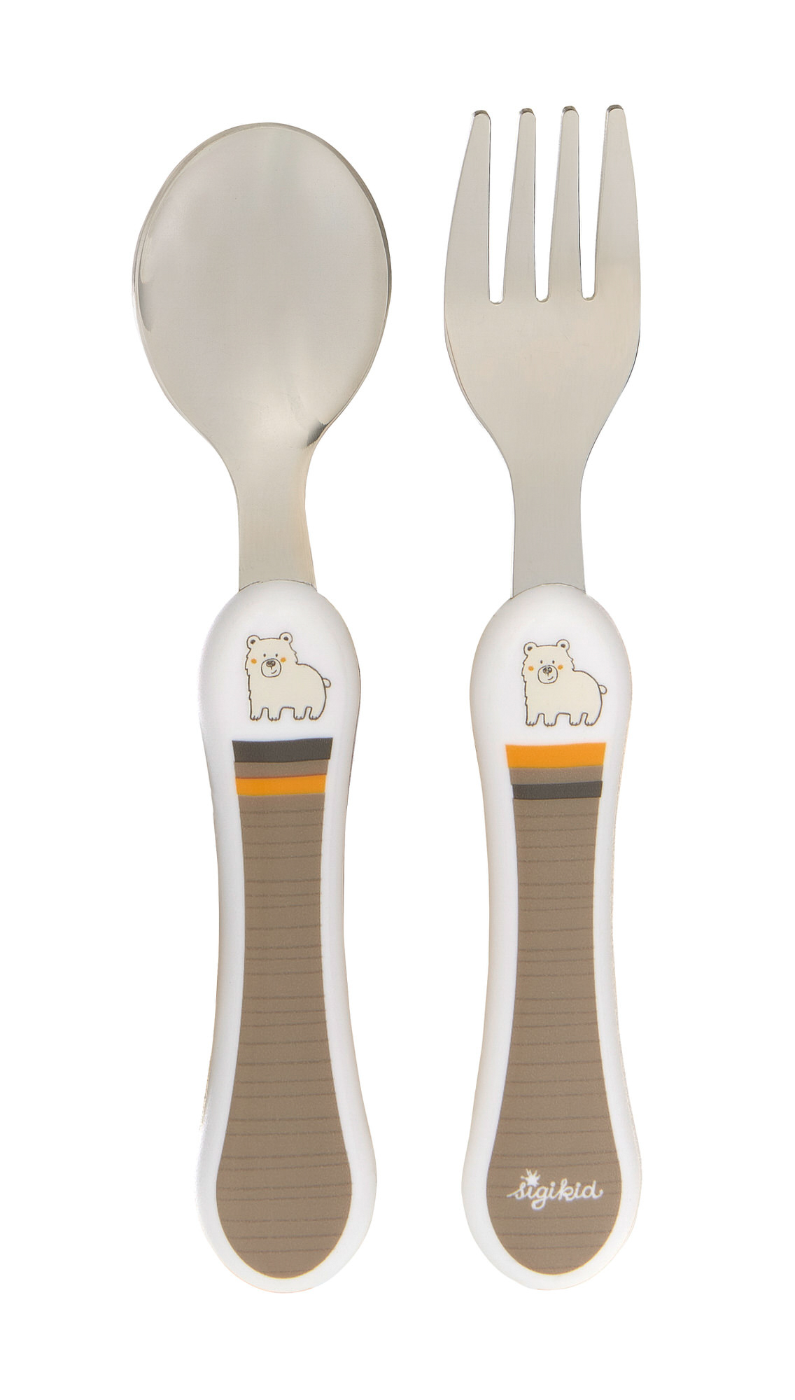 Children's cutlery set fork and spoon, HoniBoniBear