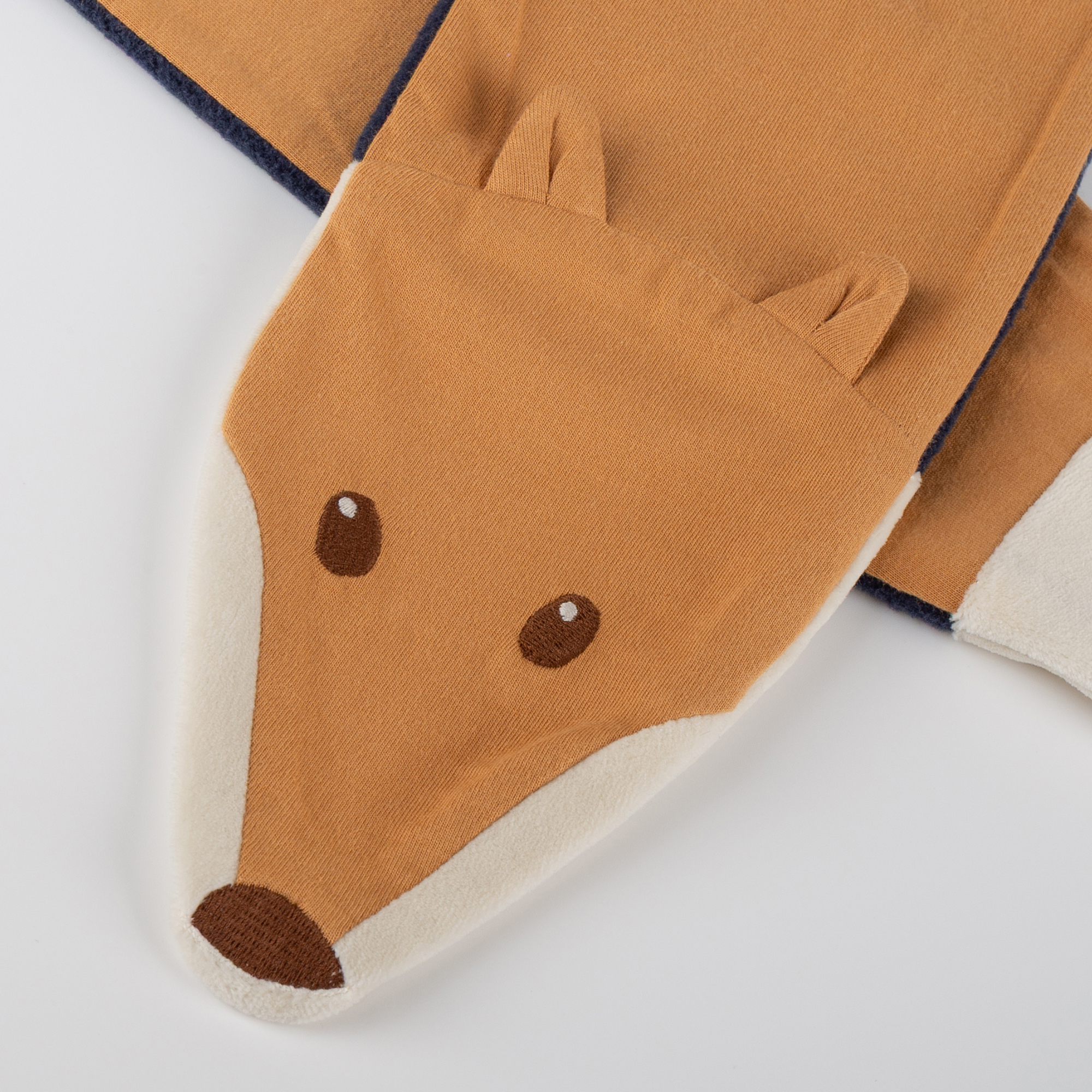 Children's scarf Wild Fox, fleece lining