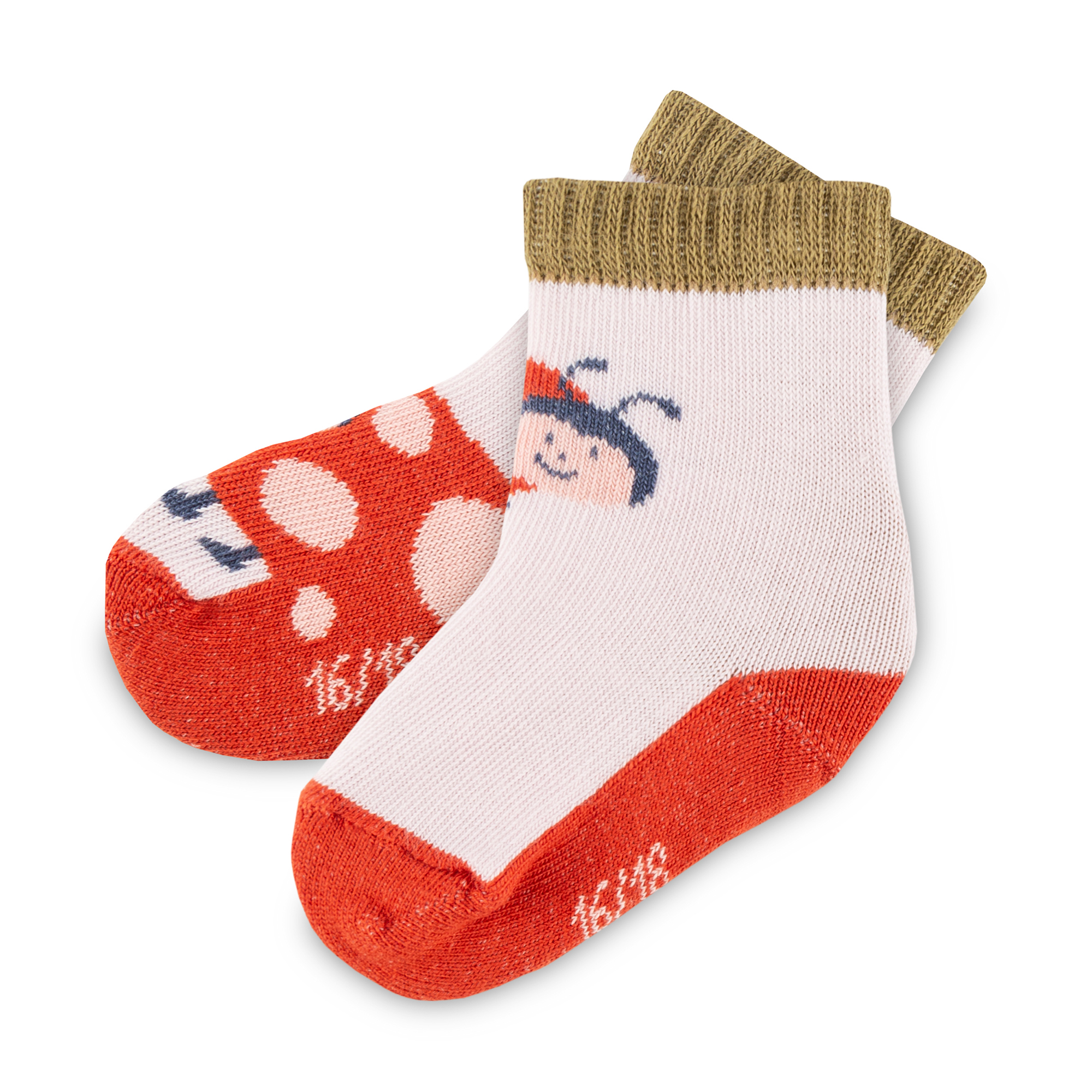 3 pair set baby socks Happy Ladybug