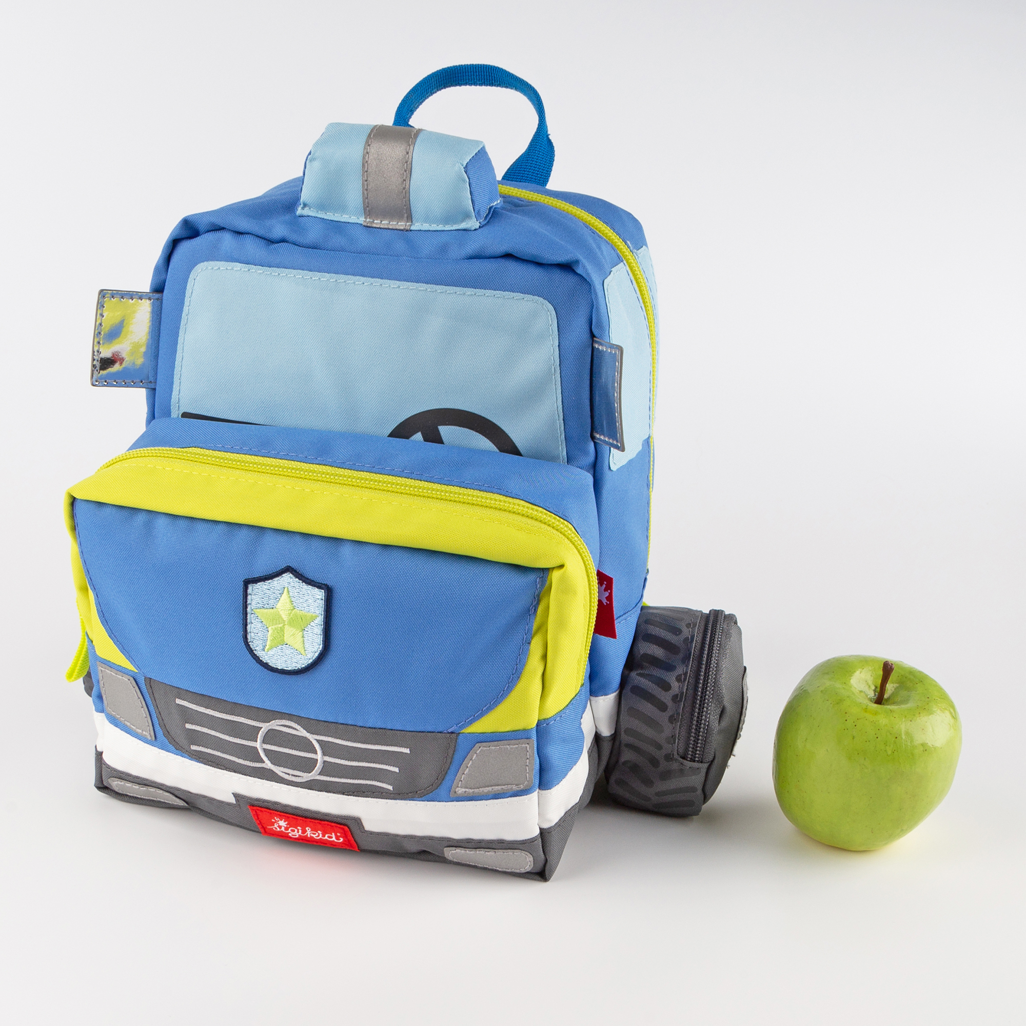 Children's backpack police car