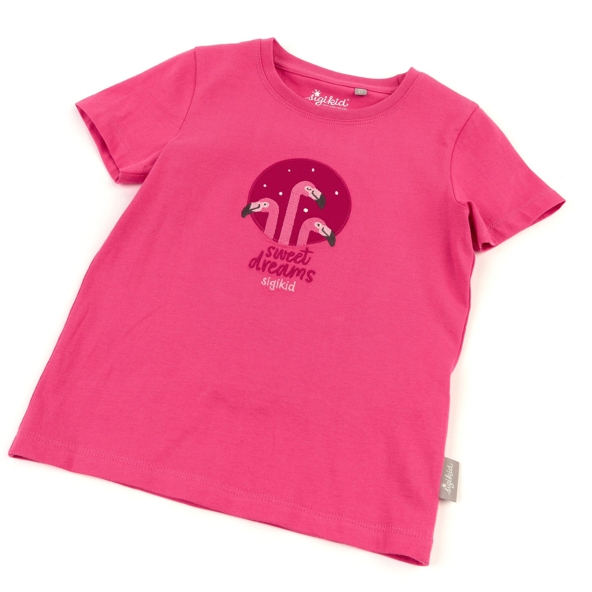 Girls' two-piece shorty pyjamas flamingo