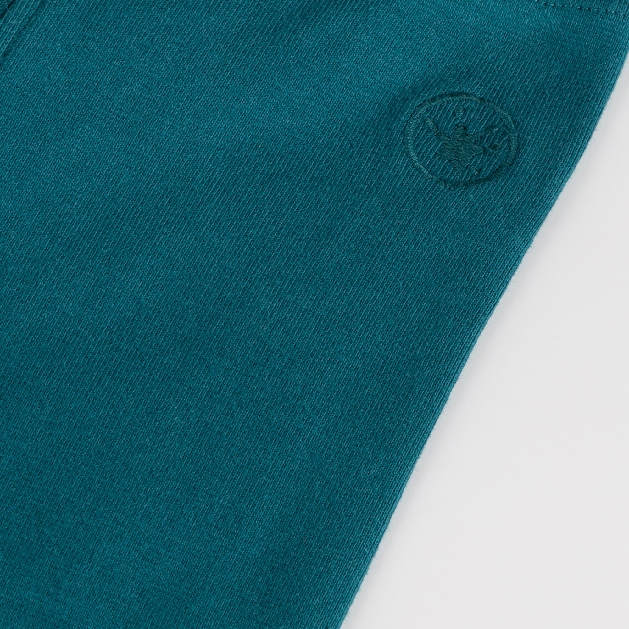 Baby rib knit leggings, teal blue