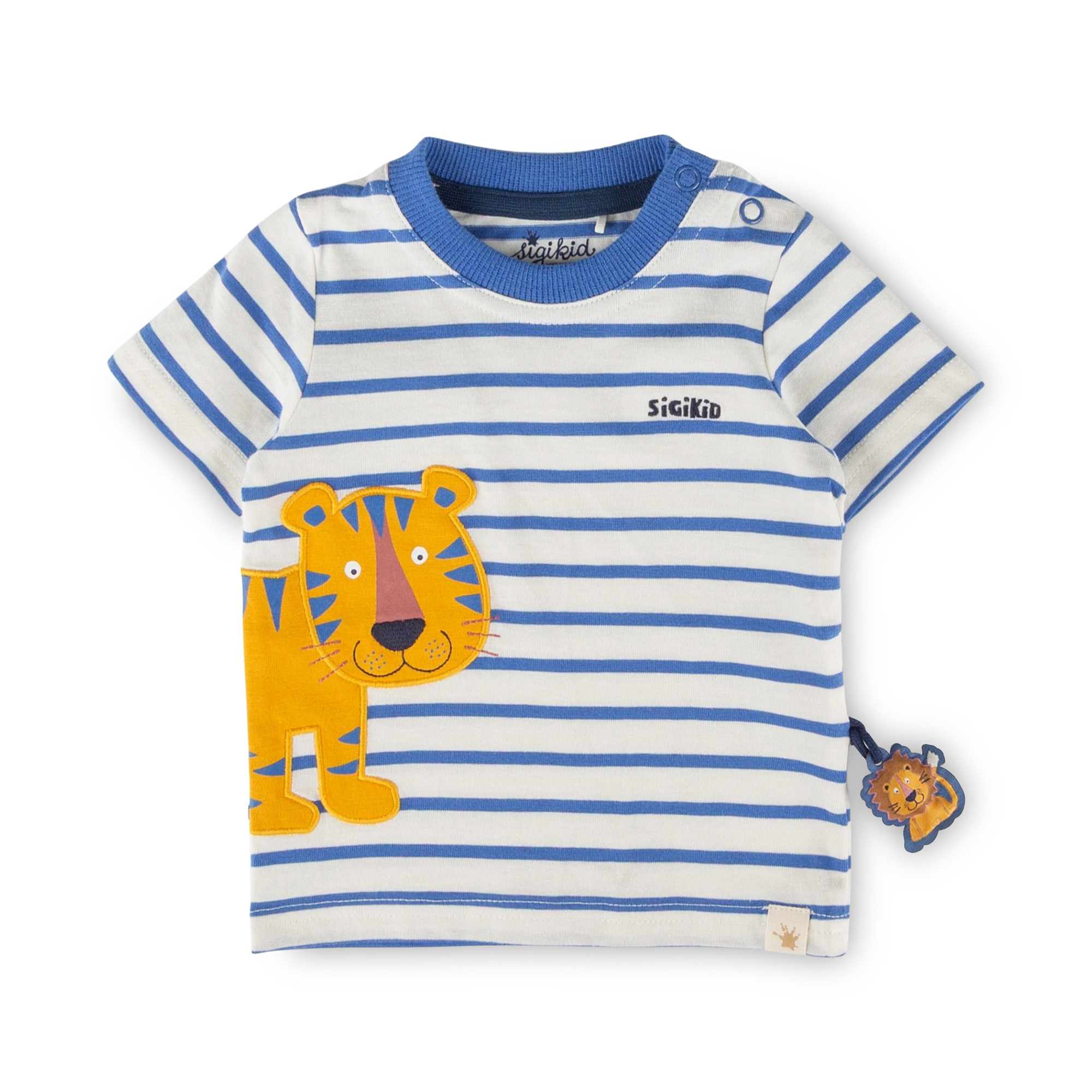 Striped baby T-shirt Tiger & Lion