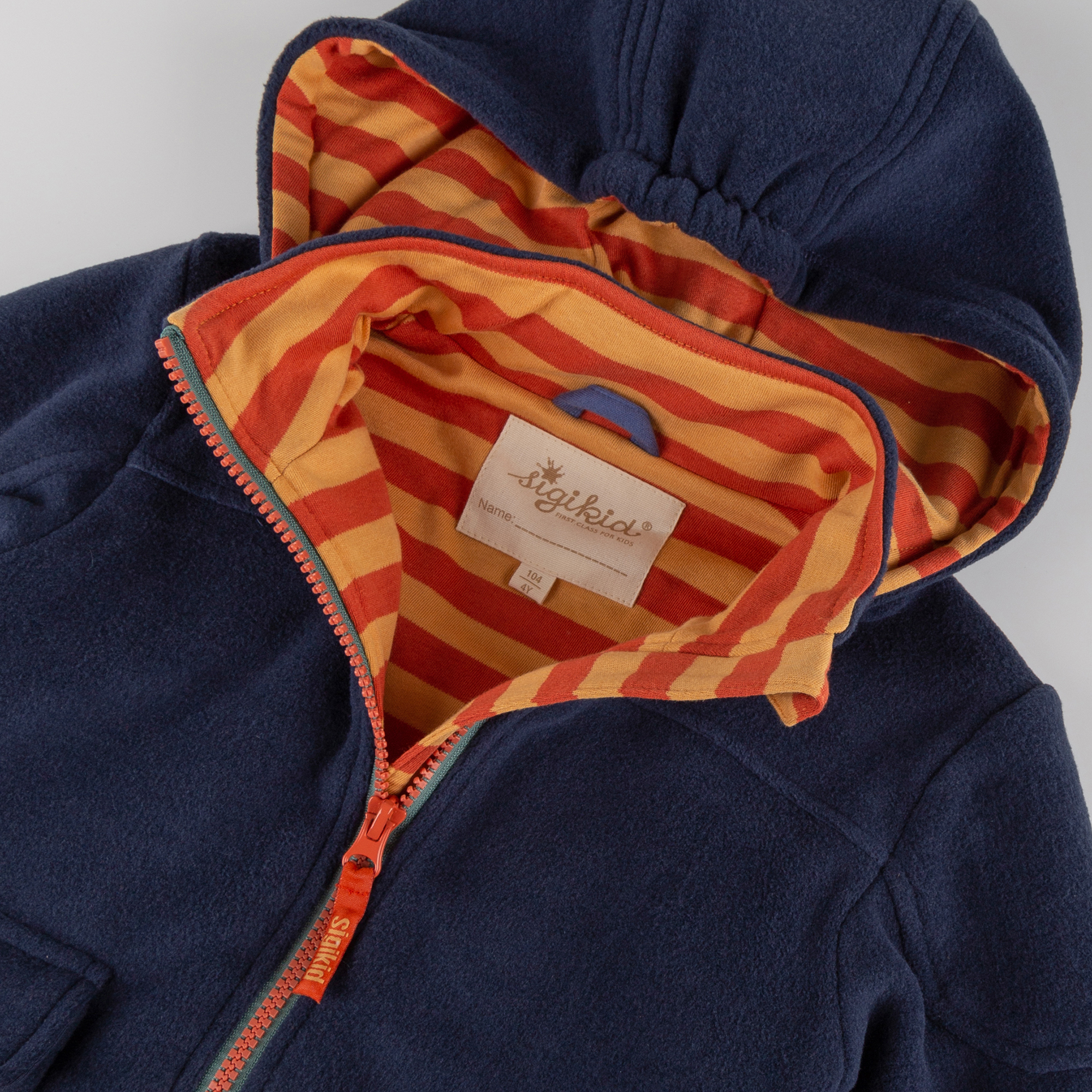 Kinder Fleecejacke mit Kapuze Wild Fox, dunkelblau Kinder Fleecejacke mit Kapuze Wild Fox, dunkelblau