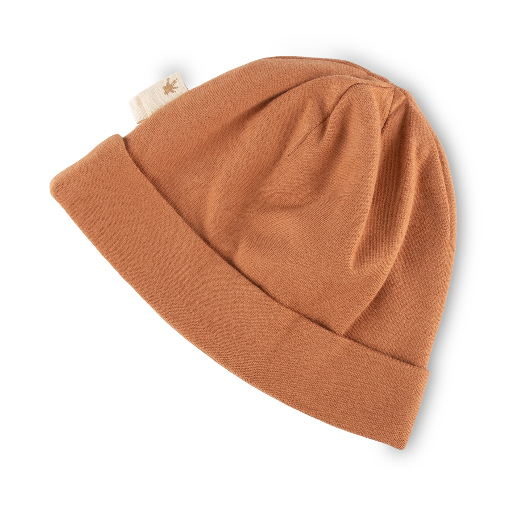 Caramel brown baby beanie hat