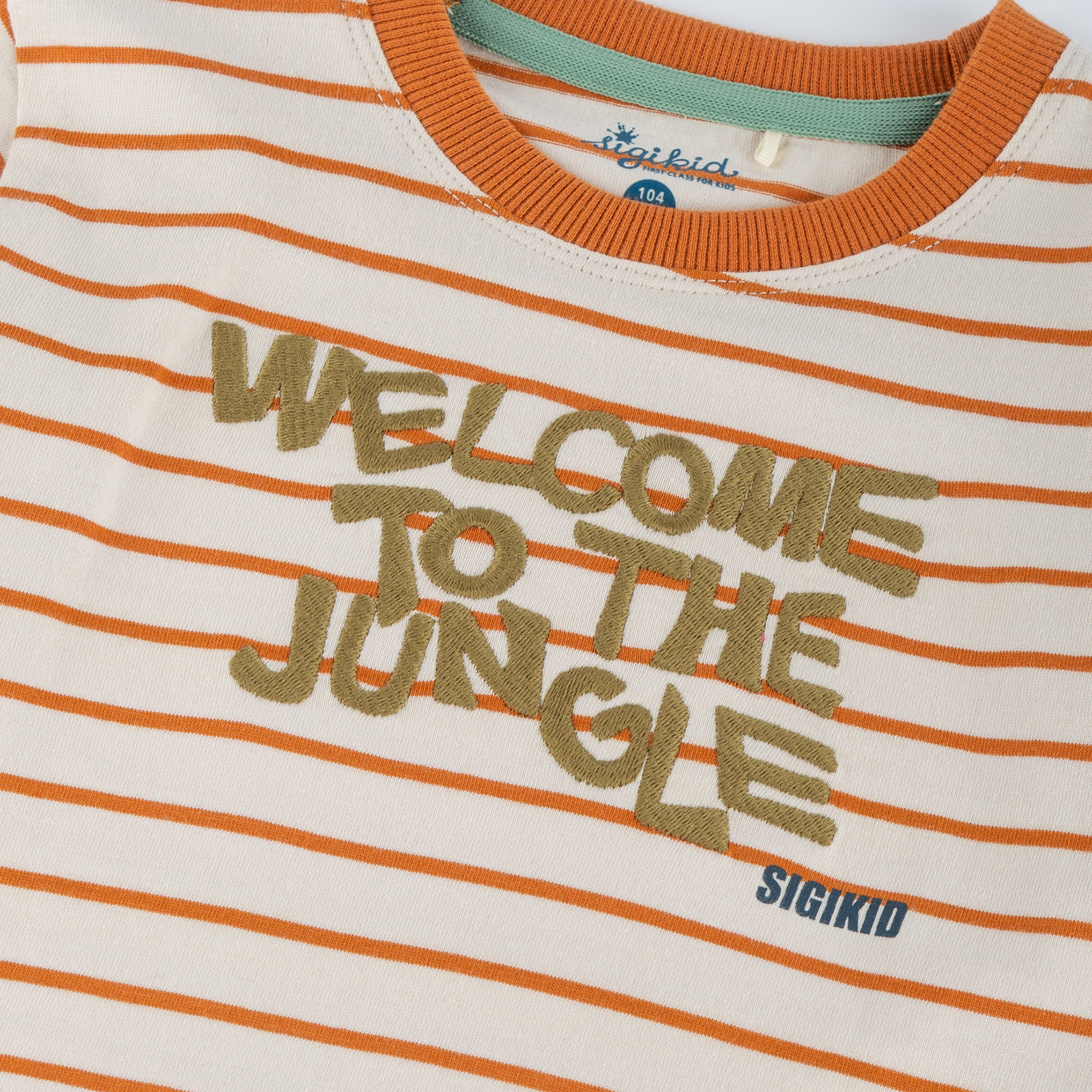 Geringeltes Kinder Langarmshirt, Jungle