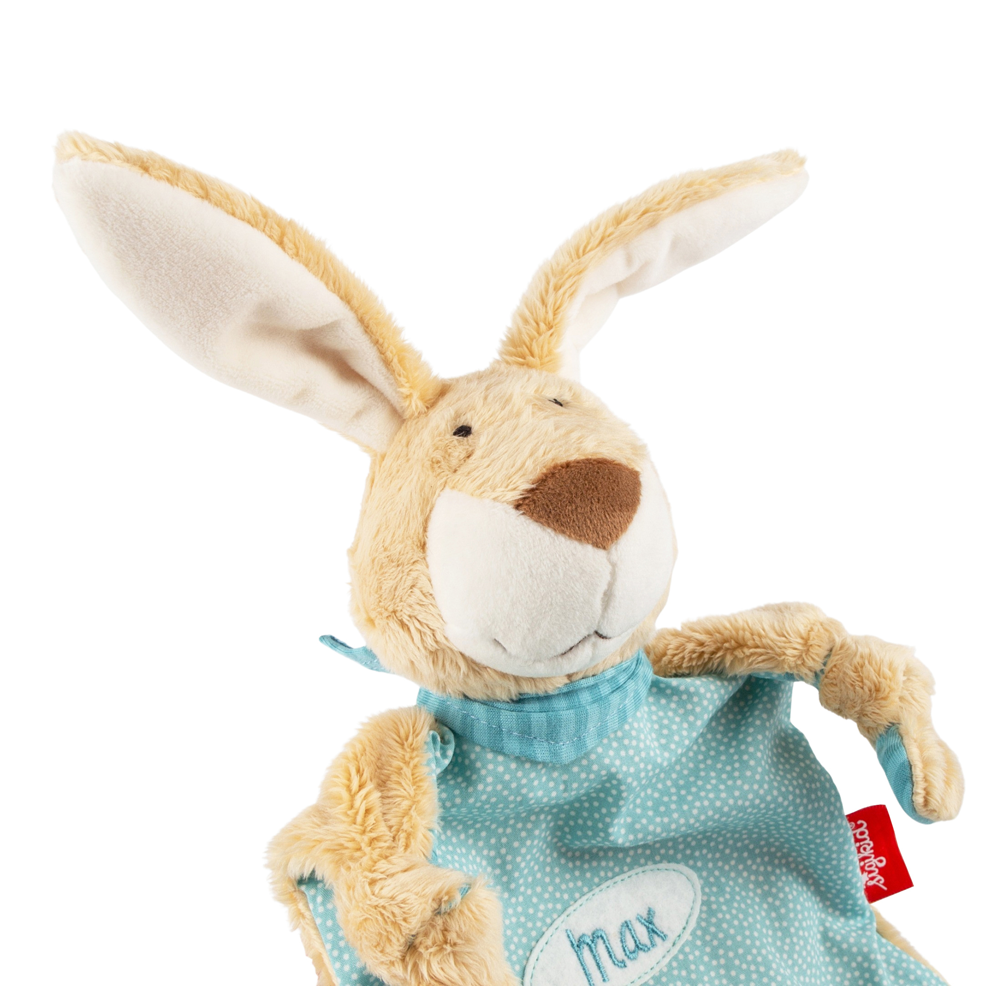 Individualised baby blankie rabbit, blue