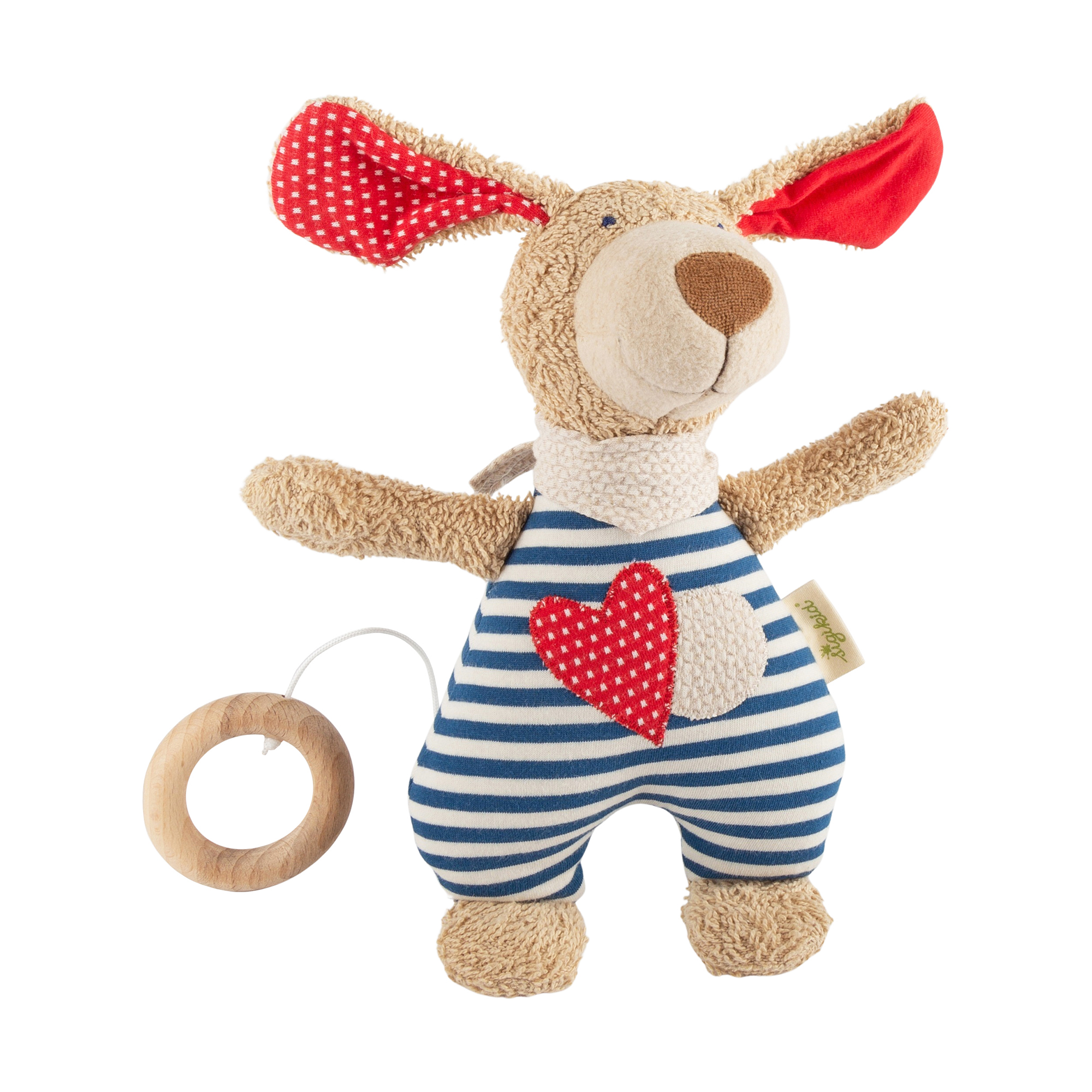 Musical soft toy dog, organic