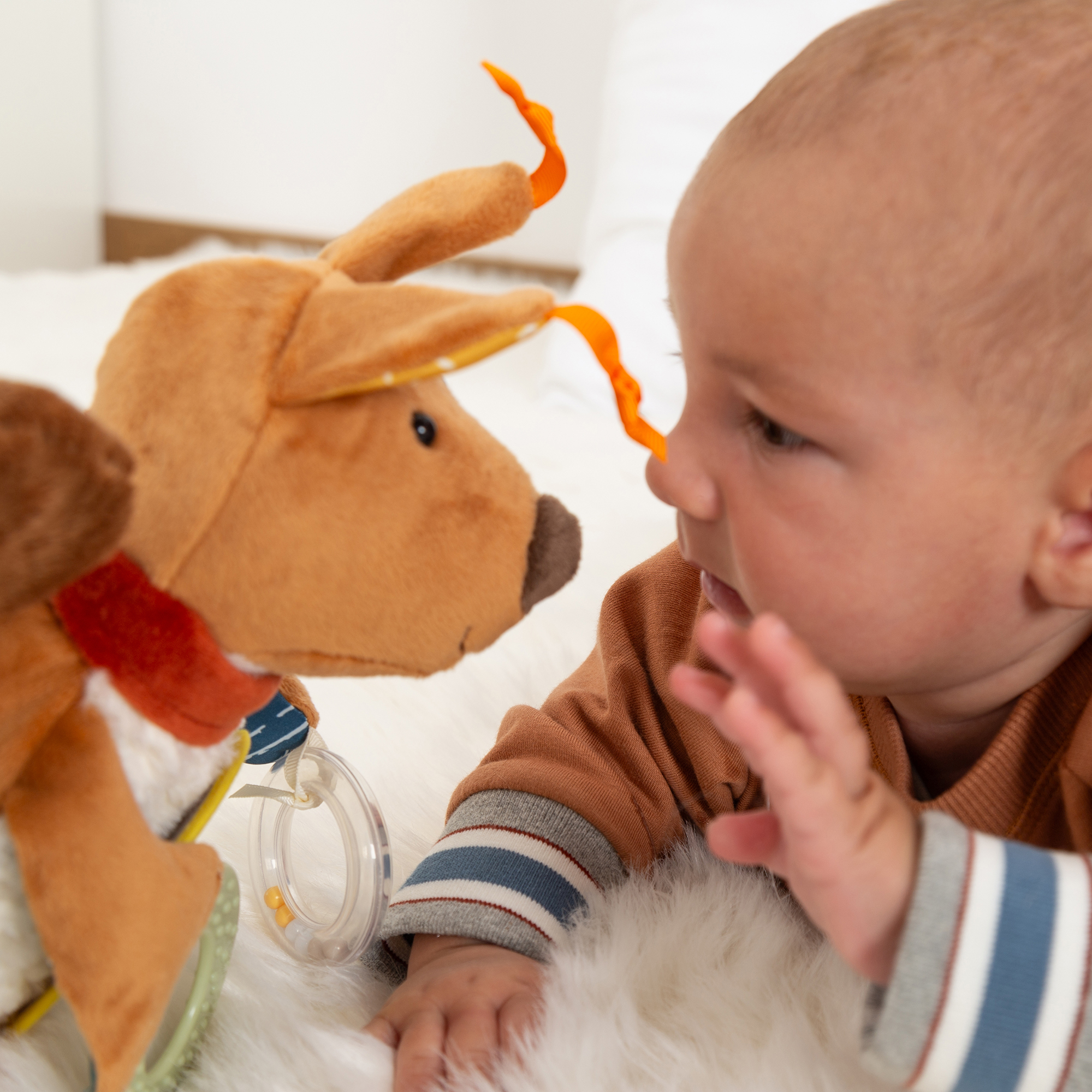 Baby activity plush toy squirrel Baby activity plush toy squirrel